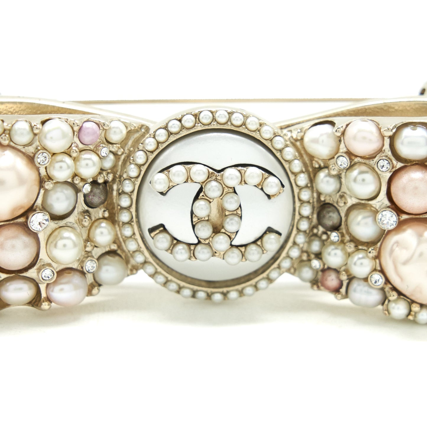 Chanel 21V Pearly Bow Brooch Handbag