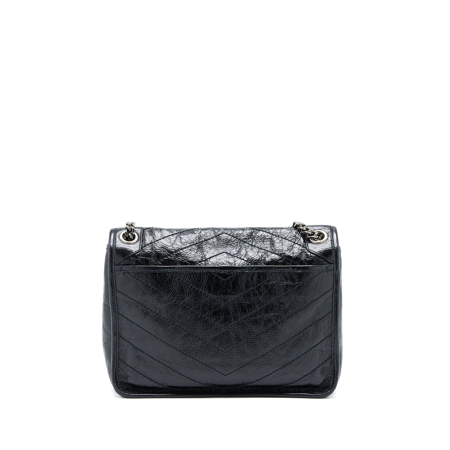 YSL Saint Laurent Saint Laurent Niki Aged Calfskin With And Black Travel Bag