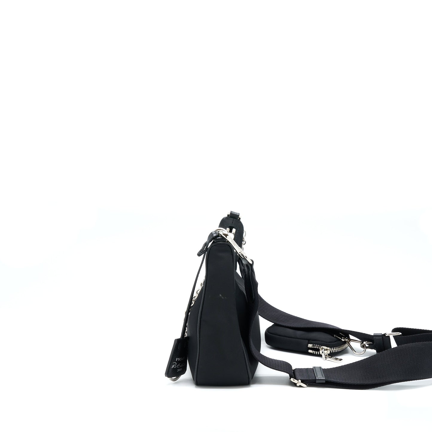 Prada Reedition Handbag Black Travel Bag