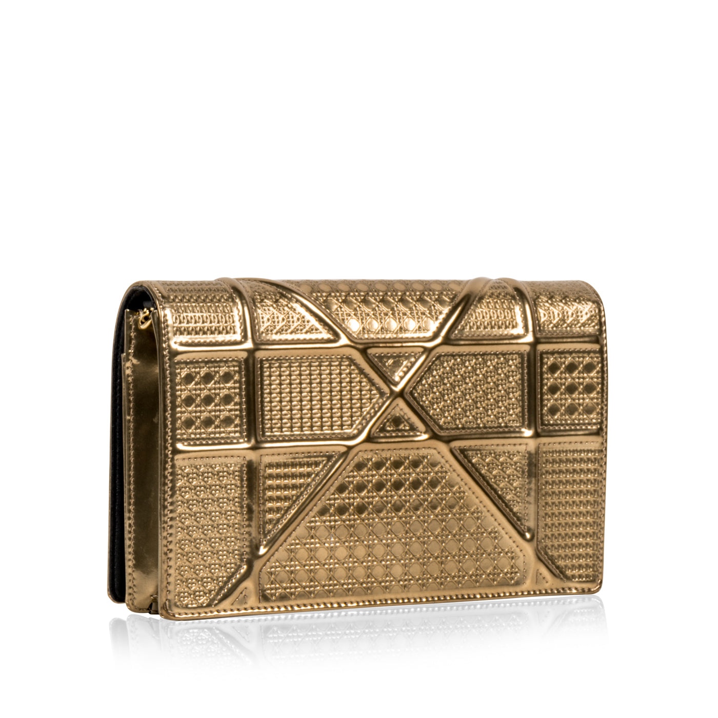 Dior Christian ama Woc Cannage Tote Bag Gold