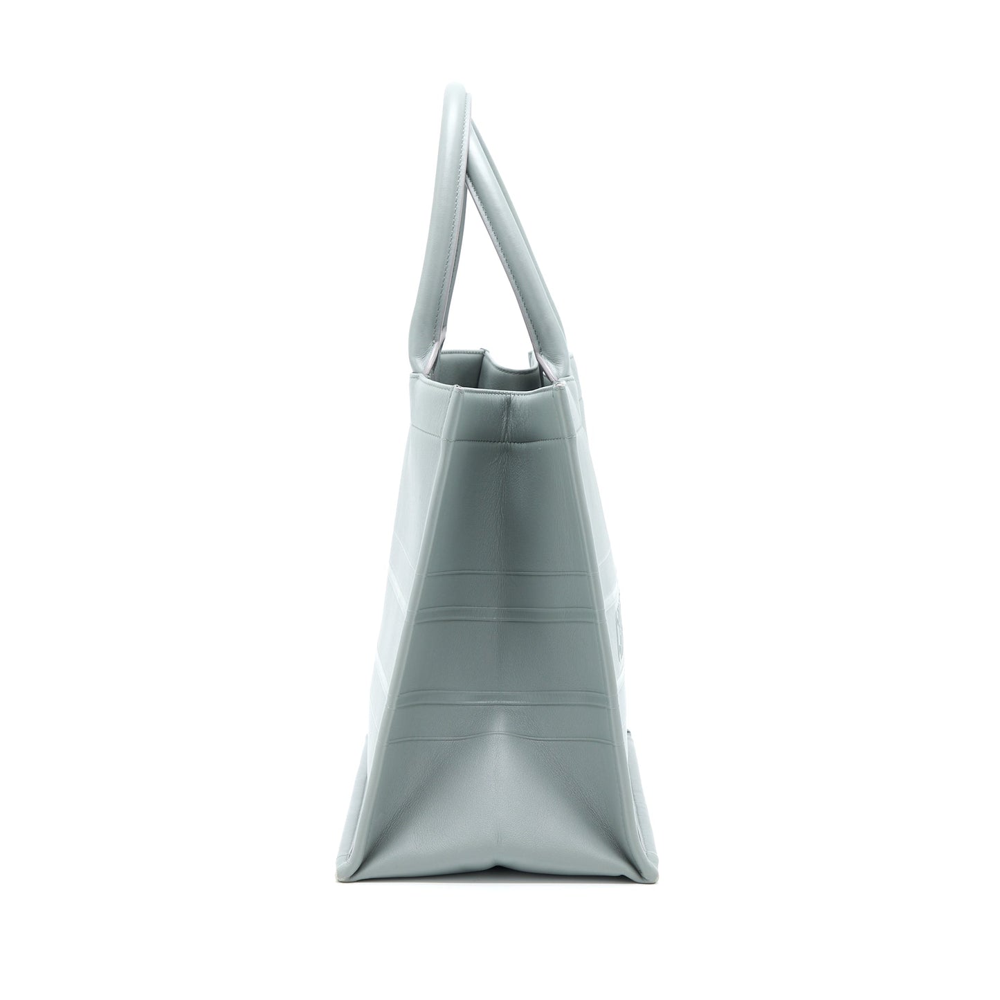 Dior Book Tote Embossed Calfskin Grey Handbag Medium Tote Bag
