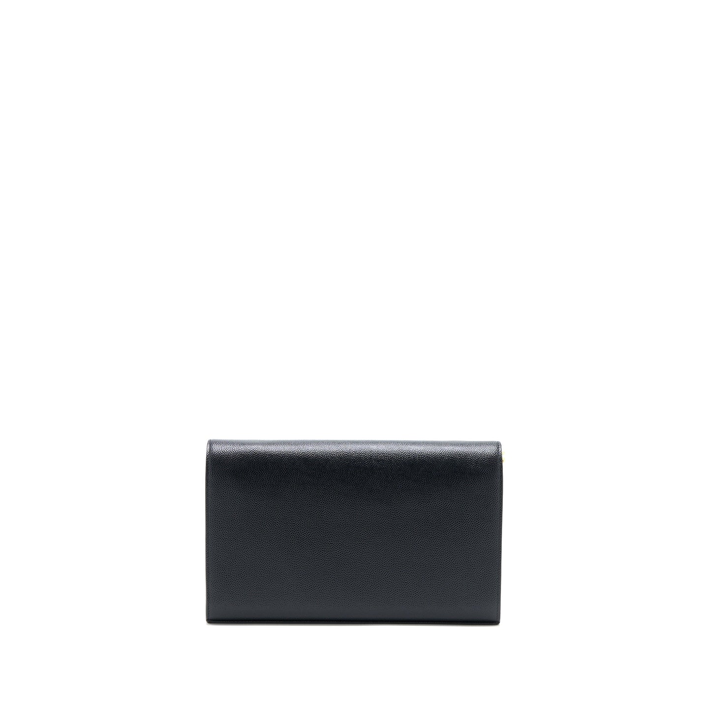 YSL Saint Laurent Kate Purse Grained Calfskin Travel Bag Black