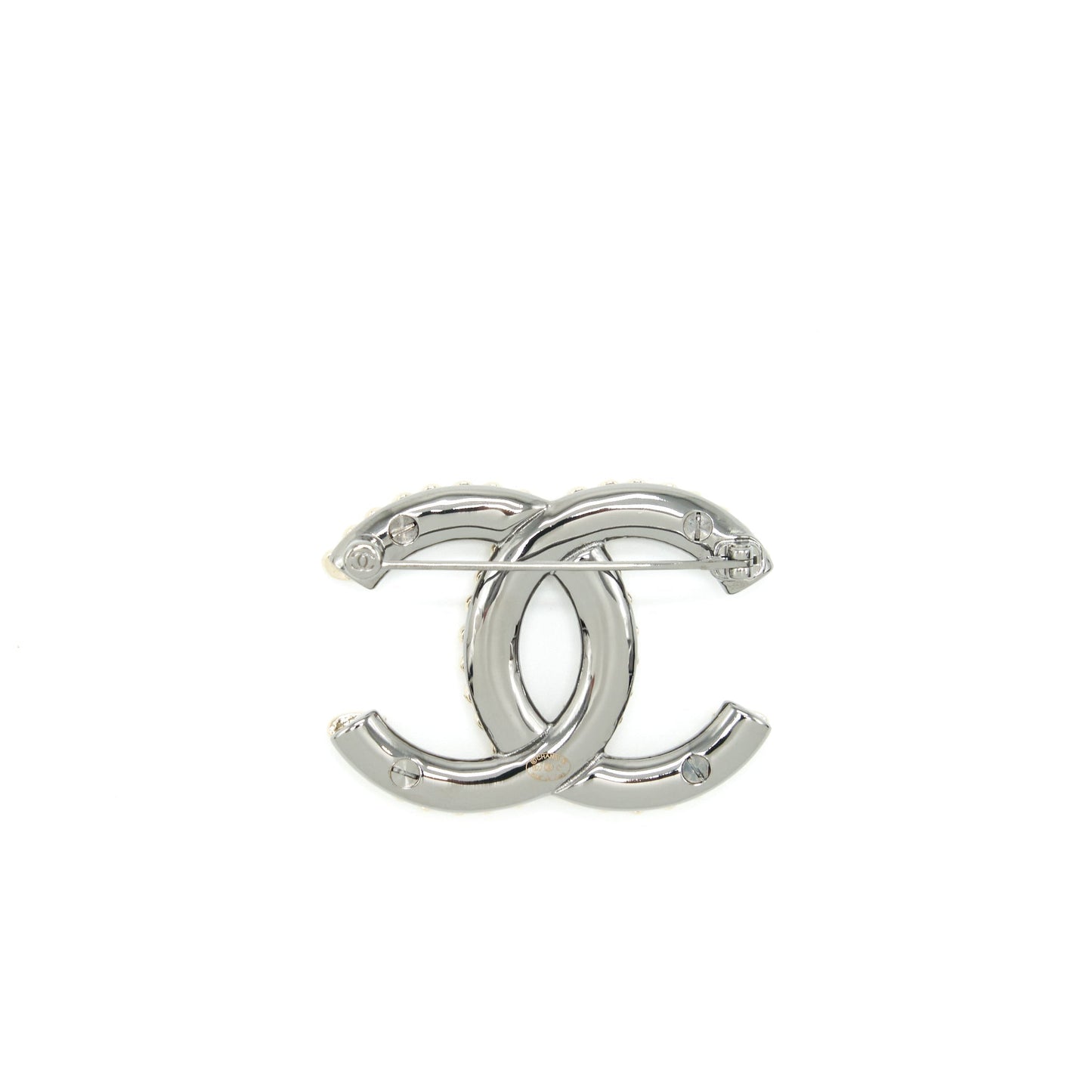 Chanel CC logo hearts brooch lghw Gold Mini Bag