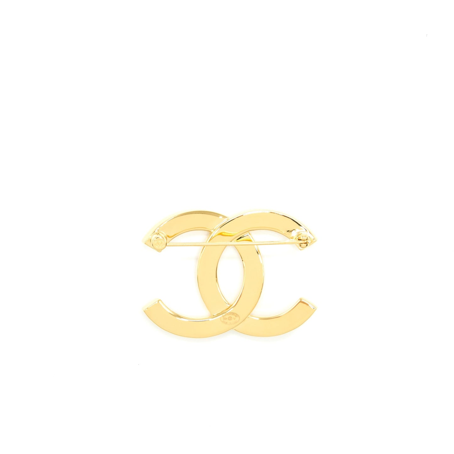 Chanel CC logo letter brooch LGHW Gold Handbag