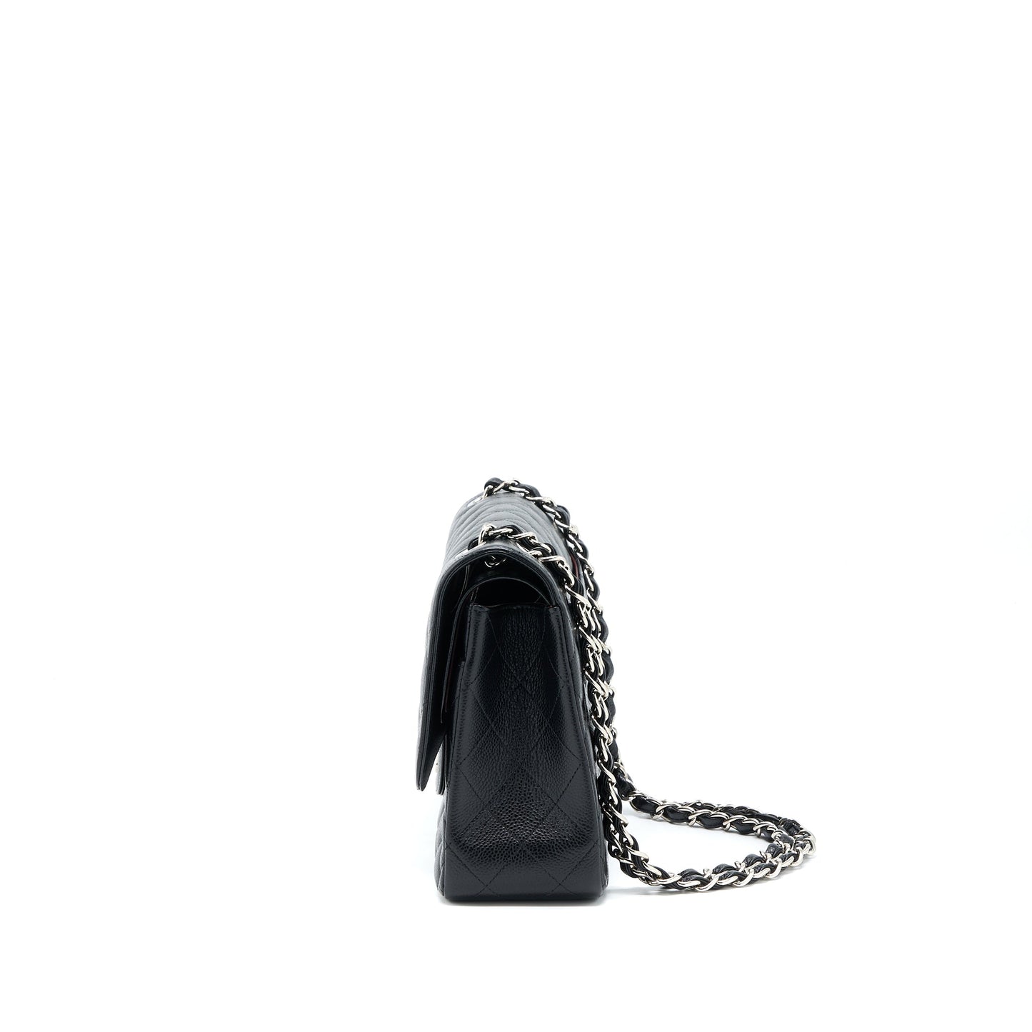 Chanel Classic Jumbo Double Flap Caviar SHW Black Shoulder Bag Shw 1