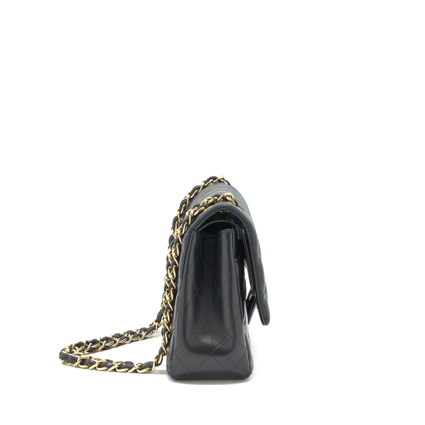 Chanel Classic Jumbo double flap Lambskin GHW Black Shoulder Bag
