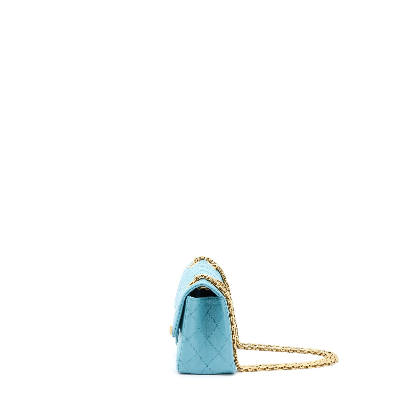 Chanel 2.55 Reissue Flap Aged Calfskin Light Blue Shoulder Bag