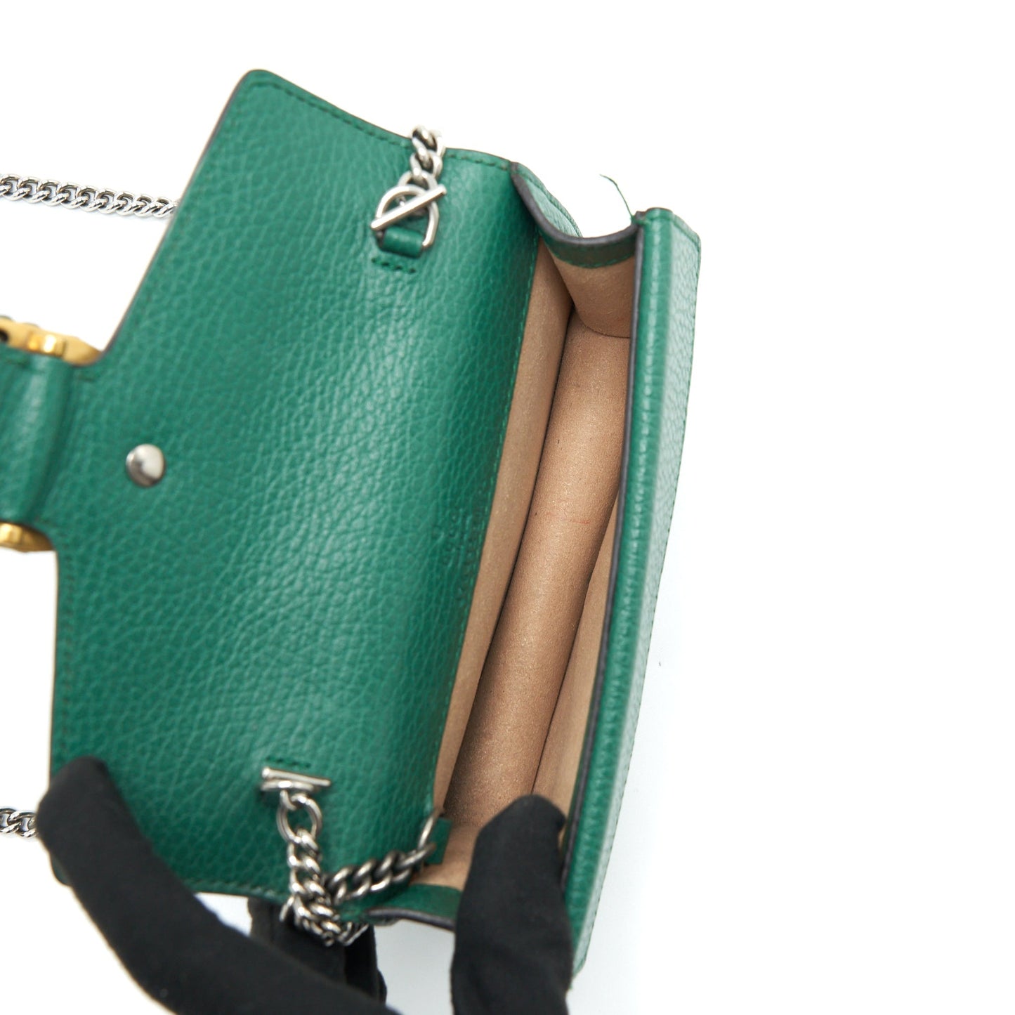 Gucci Super Mini Dionysus And Hardware Handbag Green Gold Travel Bag