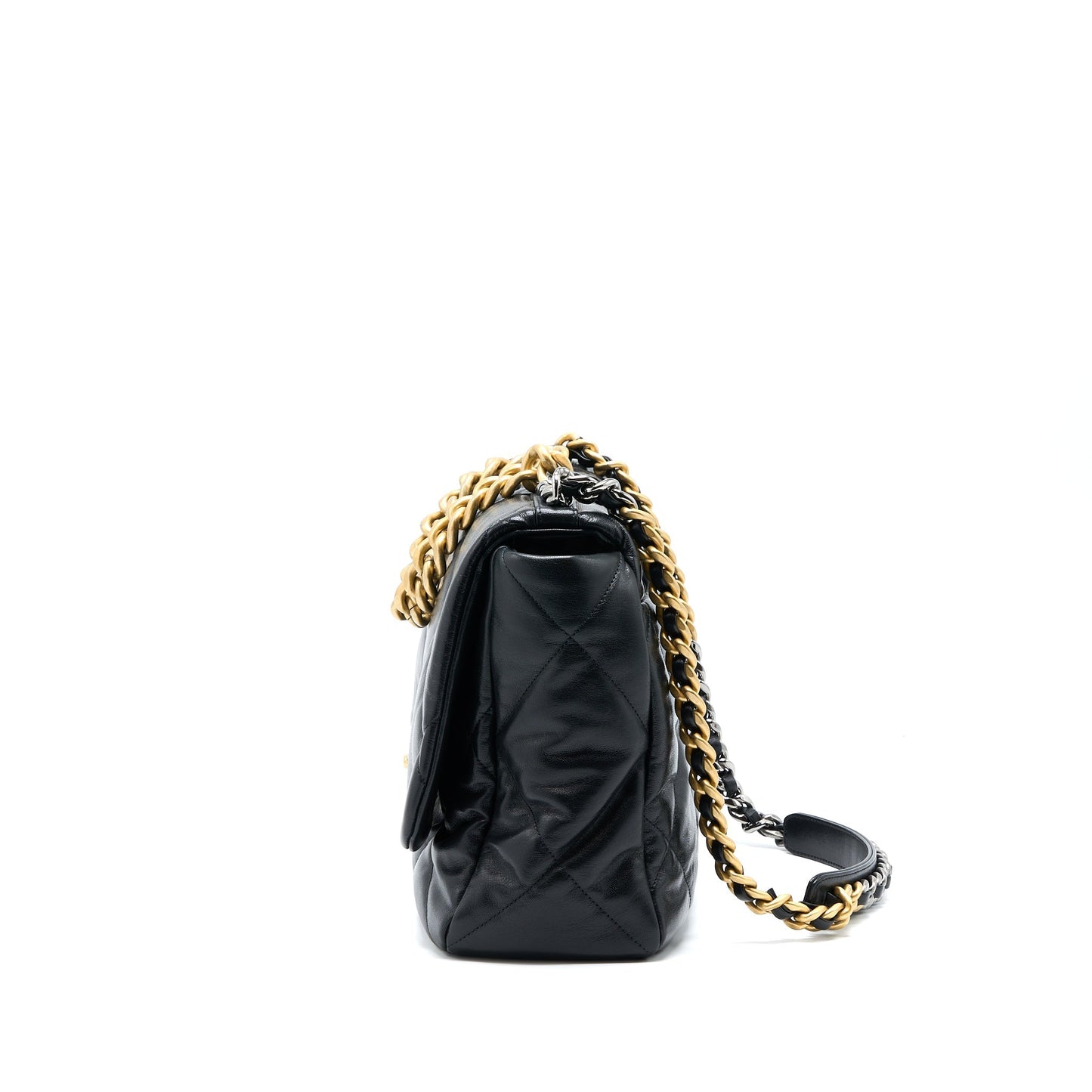 Chanel Maxi 19 Goatskin Hardware Multicolour Black Handbag Hardware 2