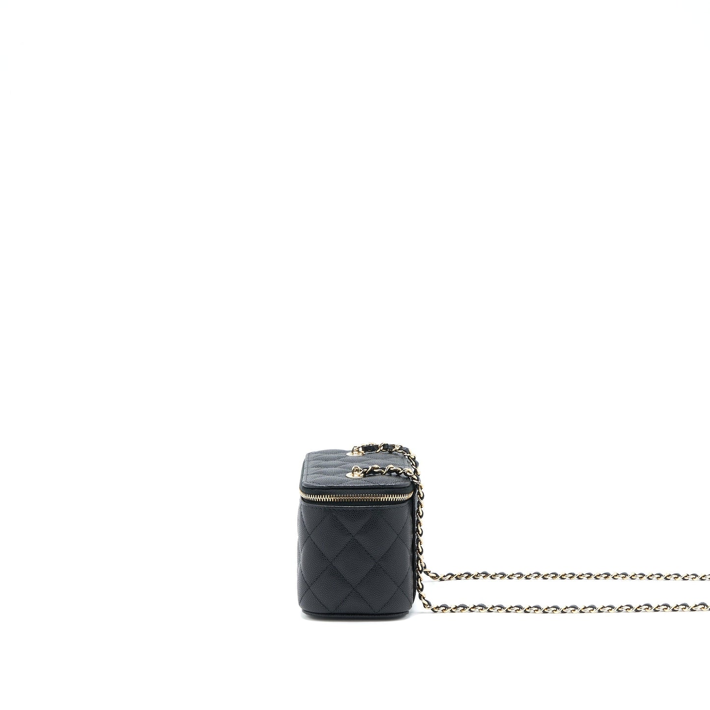 Chanel Long Vanity Caviar LGHW Black Handbag