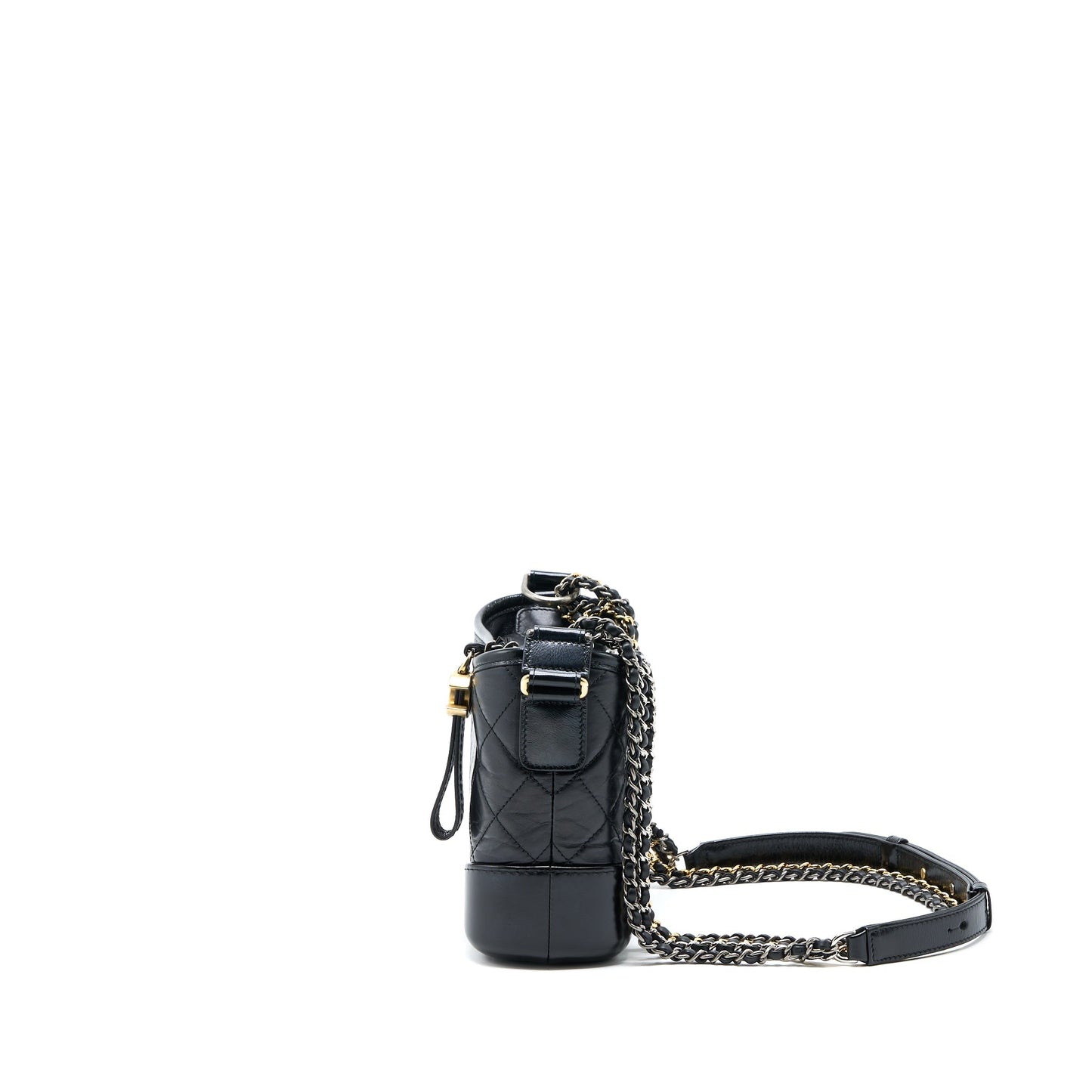 Chanel Gabrielle Hobo Calfskin Hardware Multicolour Black Small Shoulder Bag Hardware 1