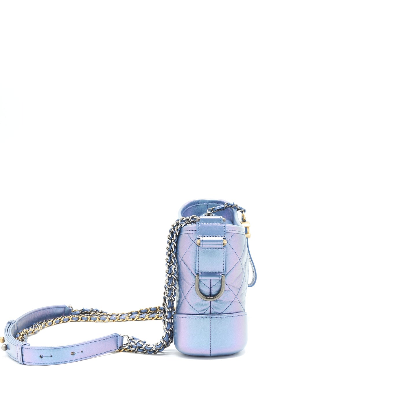 Chanel Gabrielle Hobo Iridescent Blue Small Shoulder Bag