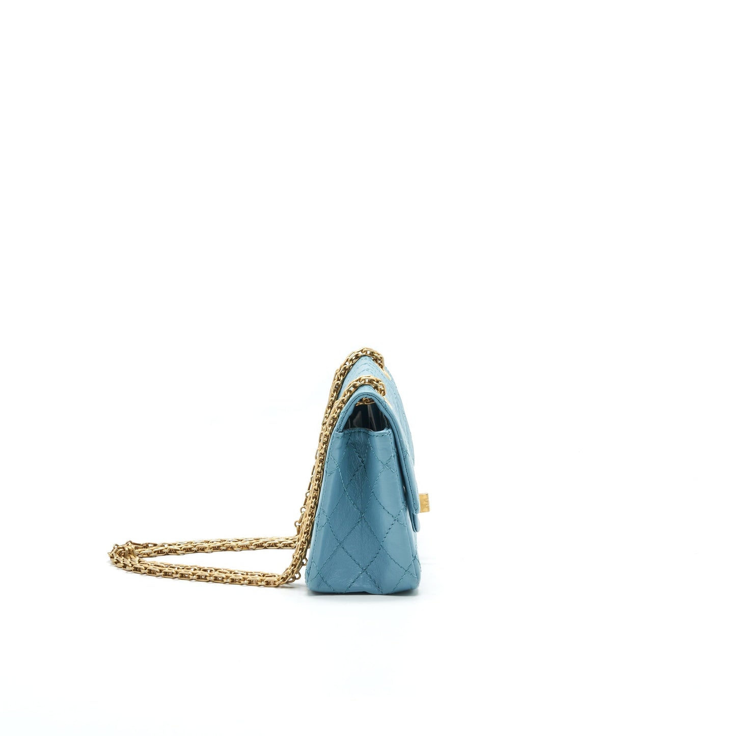 Chanel 2.55 REISSUE GHW Blue Small Mini Bag