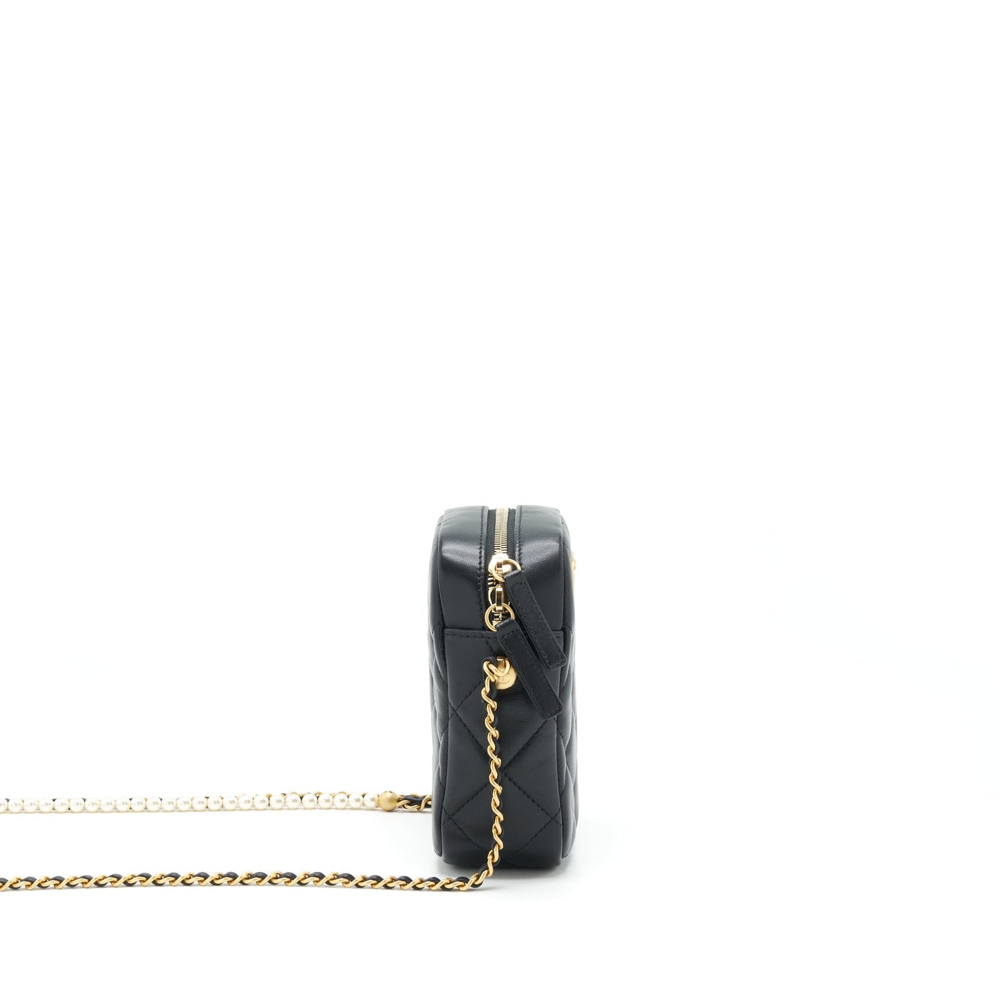 Chanel 22C My Perfect Camera Lambskin GHW Black Mini Bag
