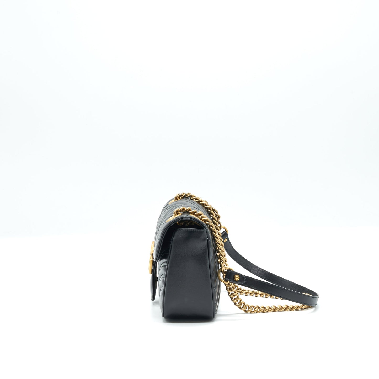 Gucci Marmont Shoulder Bag With Black