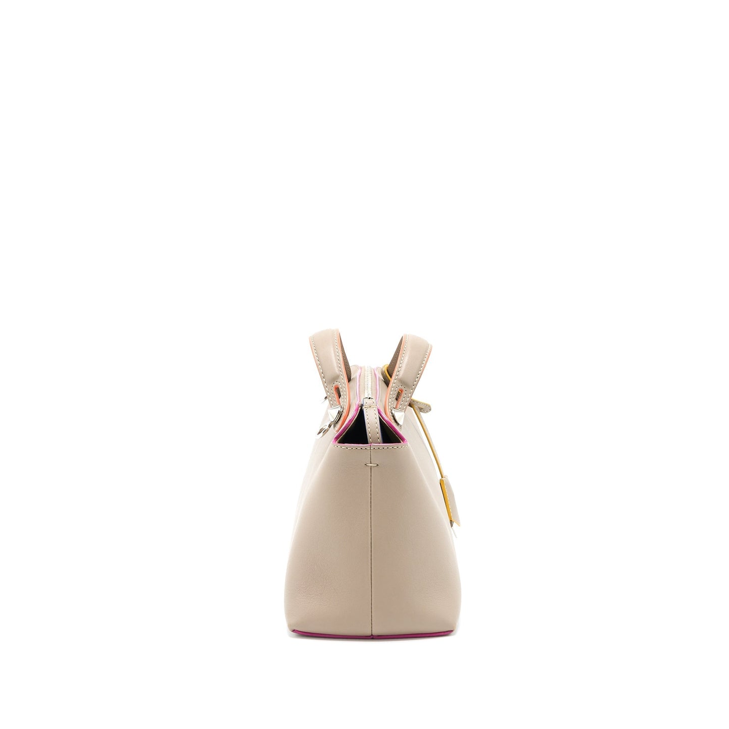 Fendi By The Way Purse Mutilcolour Tail Calfskin Beige Travel Bag