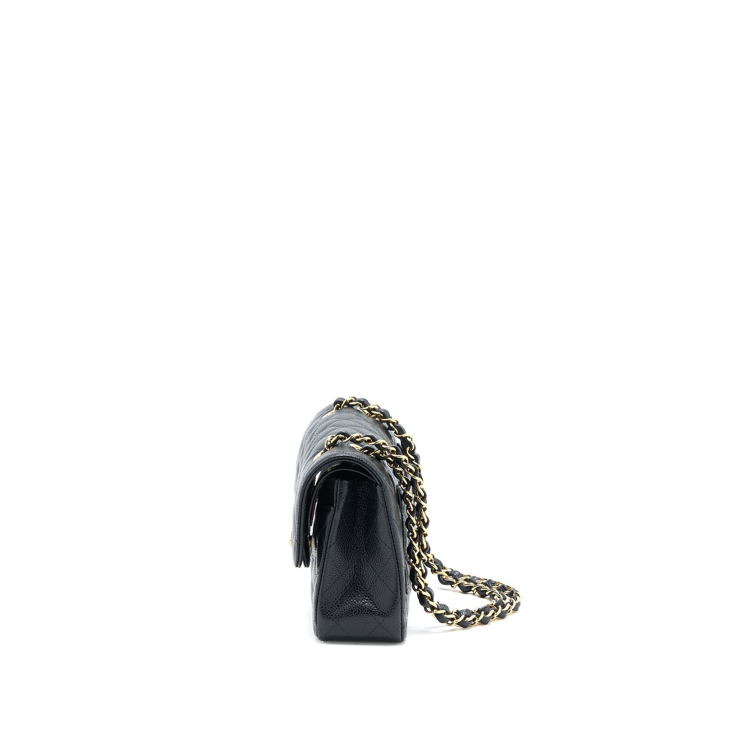 Chanel Classic Flap Caviar GHW Microchip Black Small Shoulder Bag Microchip 2