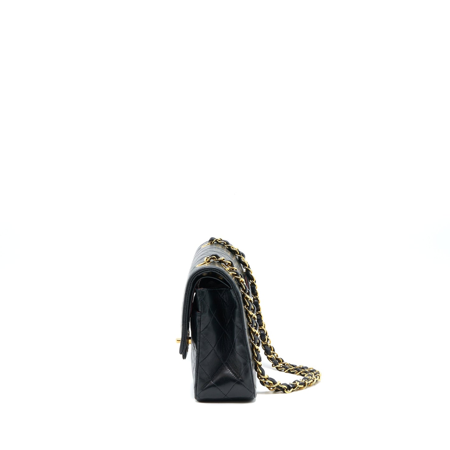 Chanel Flap Lambskin GHW Black Shoulder Bag Ghw 1