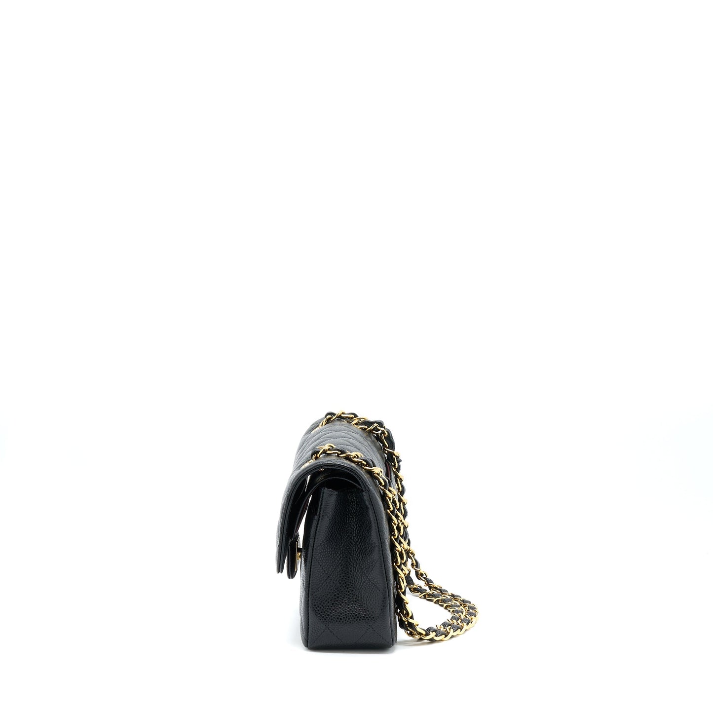 Chanel Classic Double Flap Caviar GHW Black Small Shoulder Bag