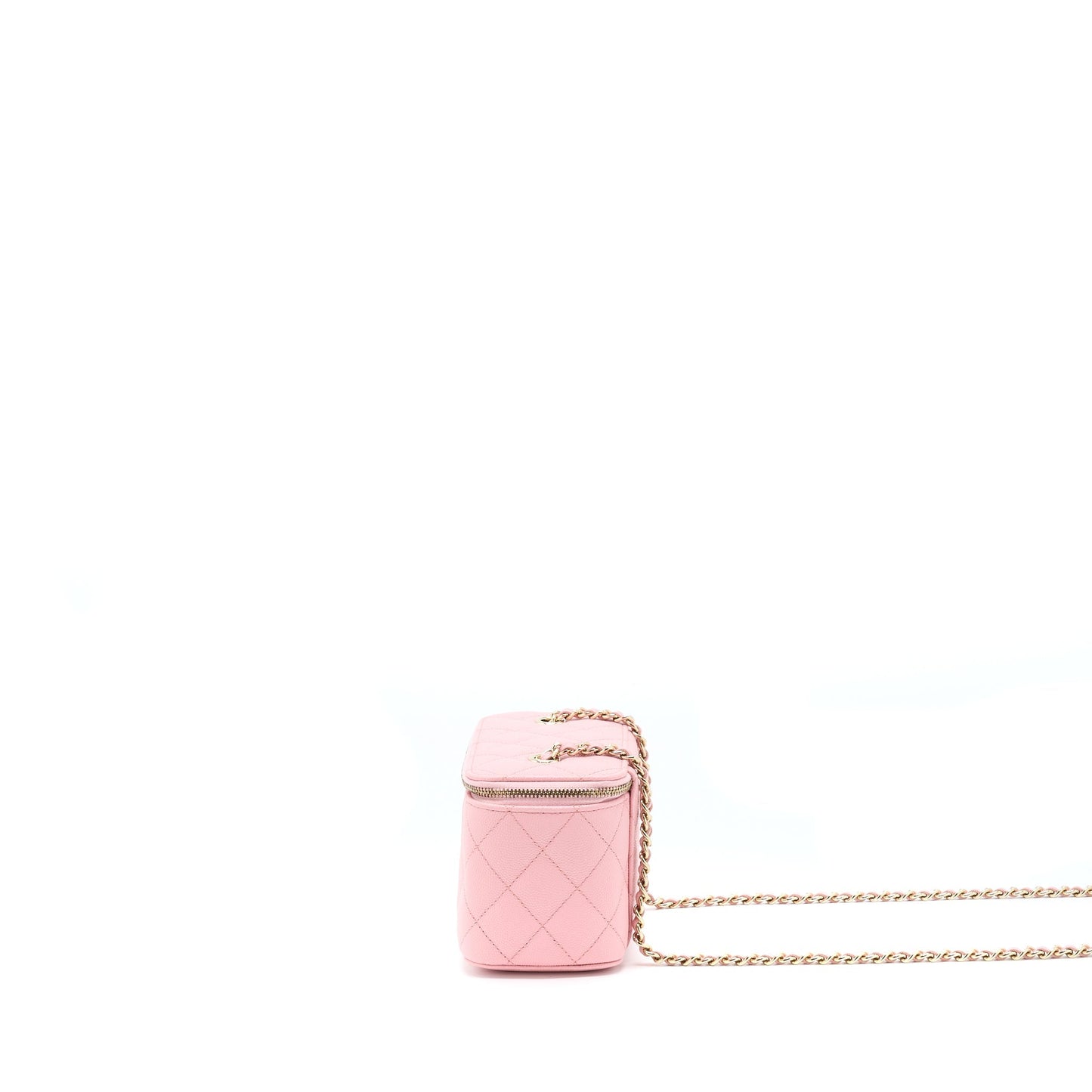 Chanel 22C Long Vanity Caviar LGHW Pink Handbag