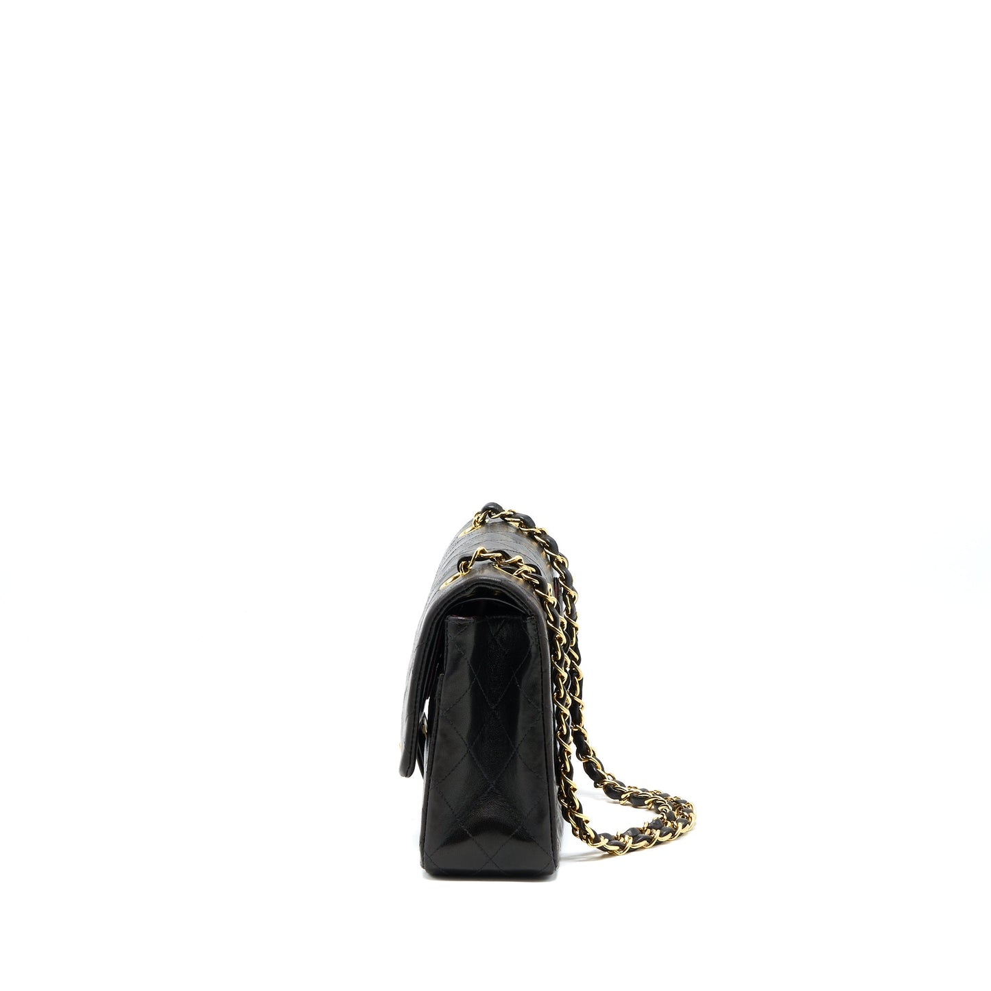 Chanel Classic Double Flap Lambskin GHW Black Shoulder Bag