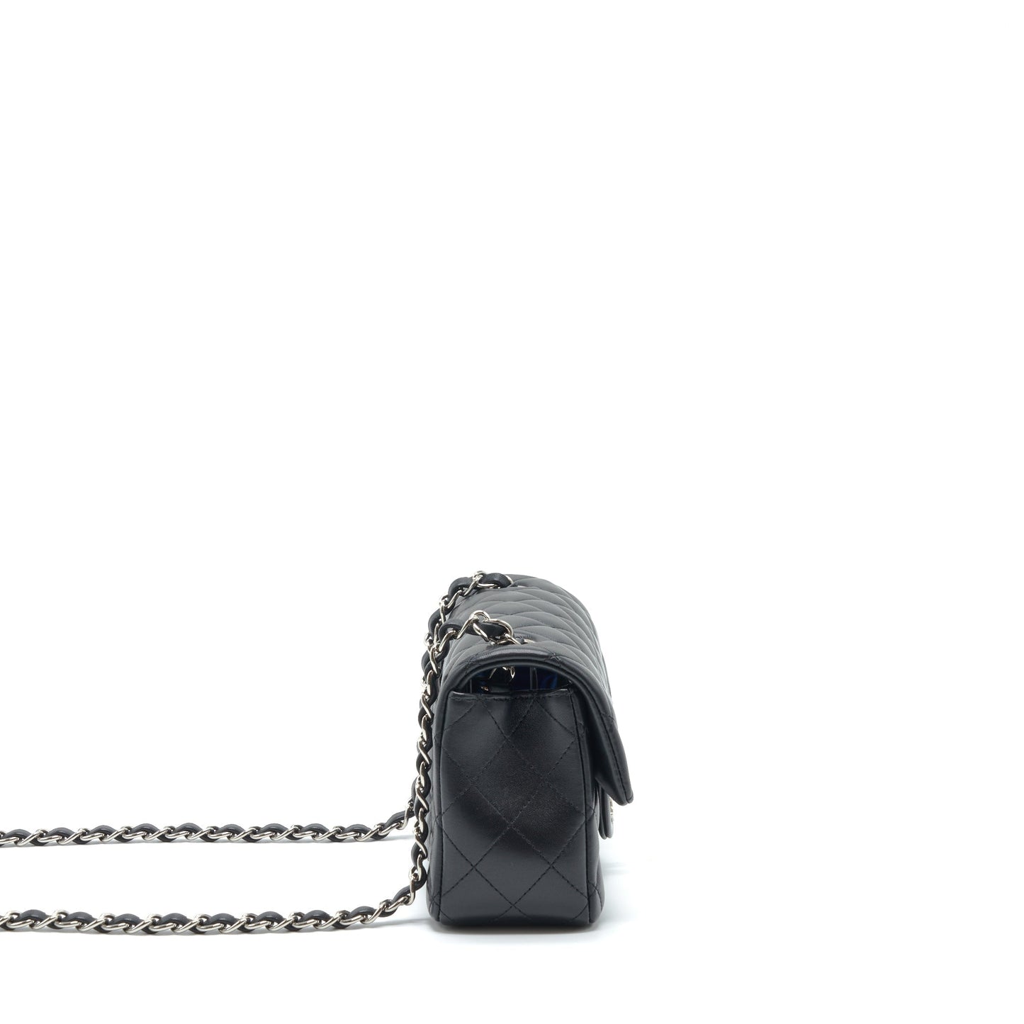 Chanel Rectangular Lambskin SHW Black Mini Bag