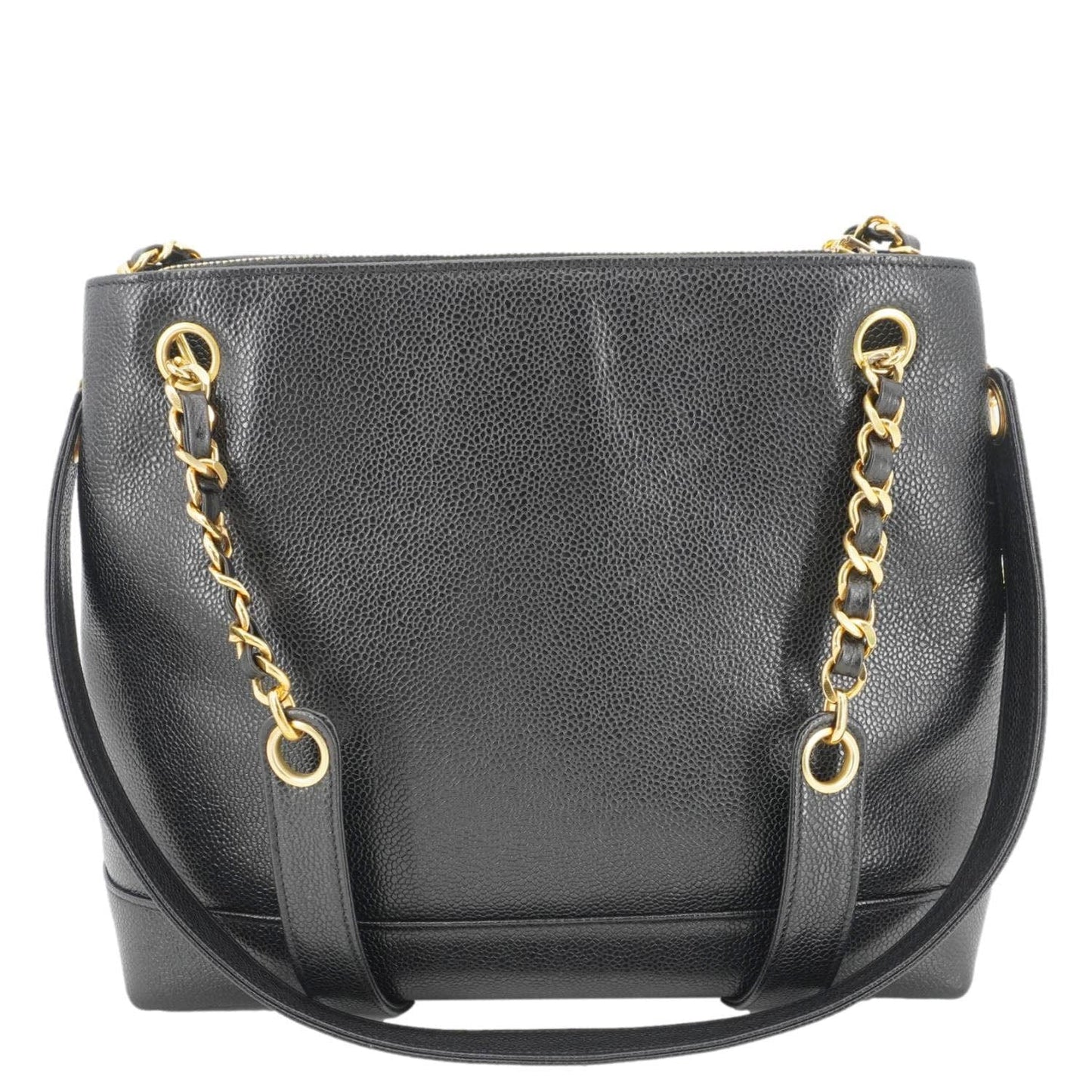 Chanel Timeless CC Caviar Leather Black Travel Bag