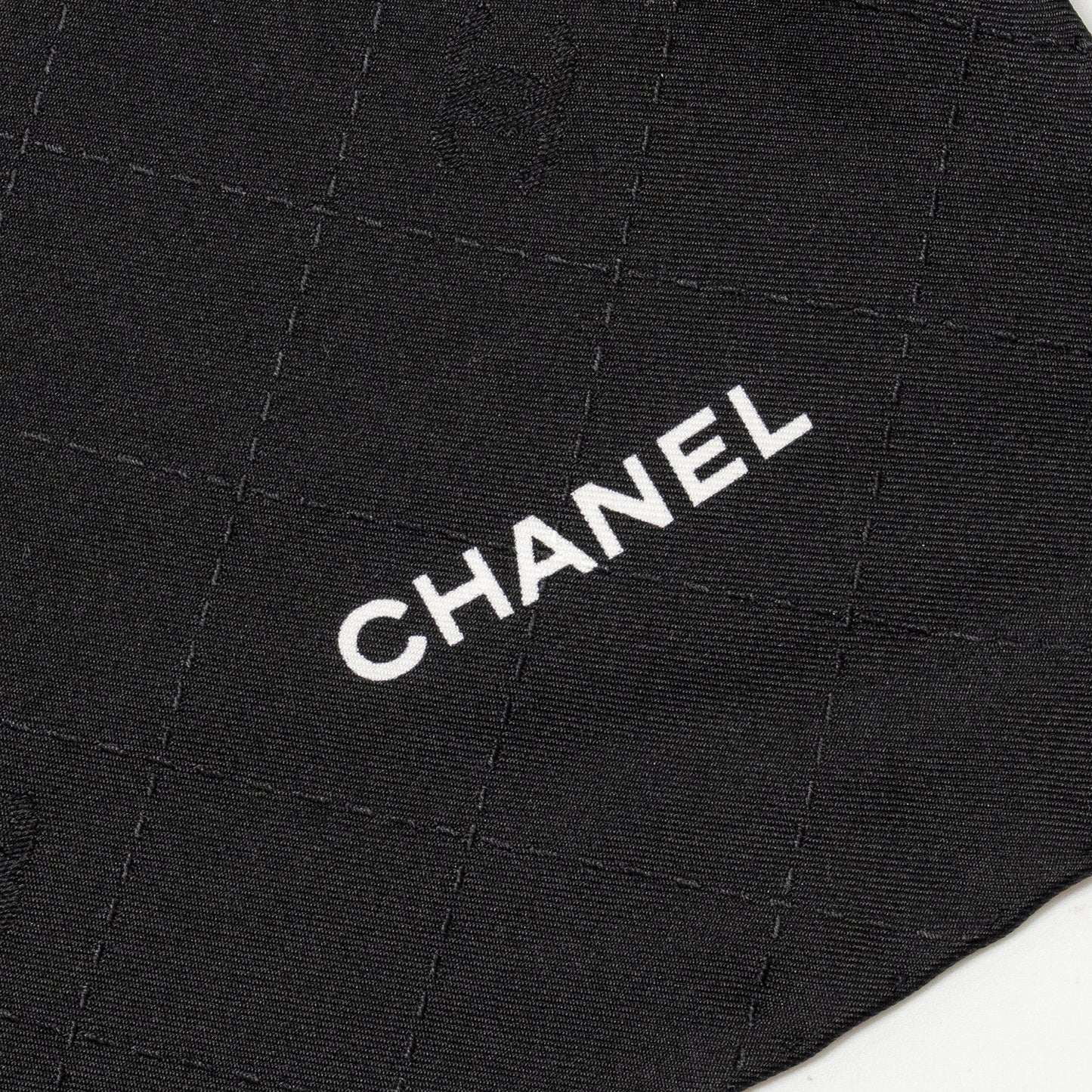 Chanel 90cm Cocoâs Apartment Interlocking CC Logo Multicolour Black Scarf