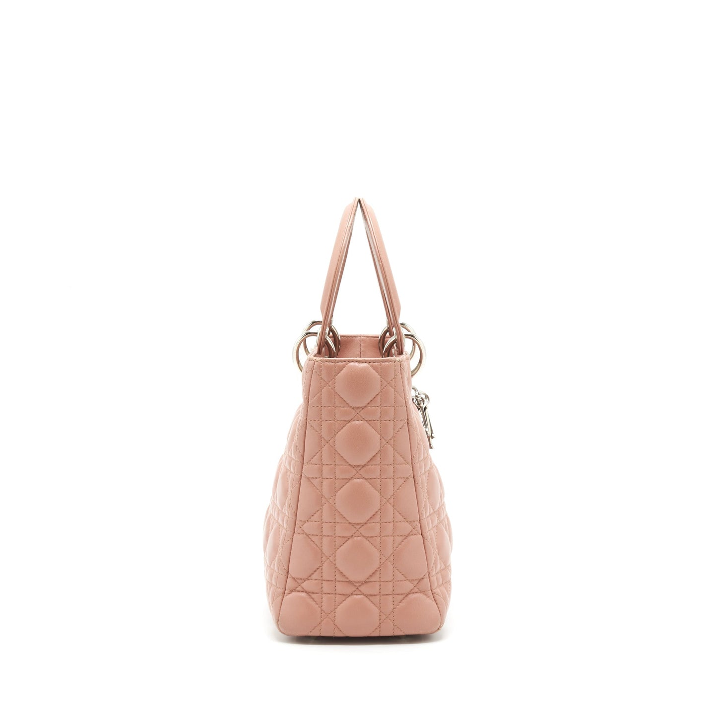 Dior Lady Lambskin Blush Handbag Medium Travel Bag