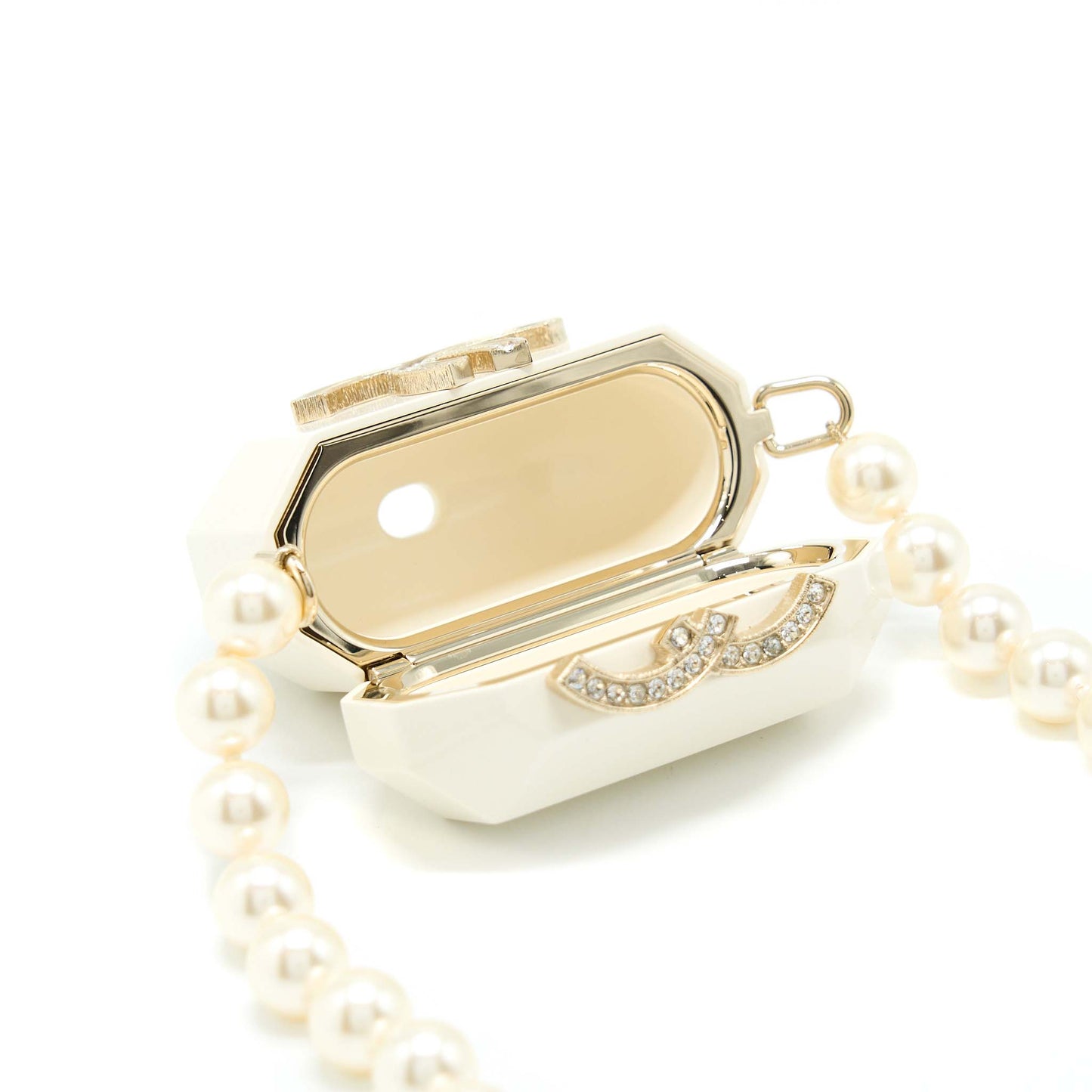 Chanel AirPods Pearl LGHW White Handbag