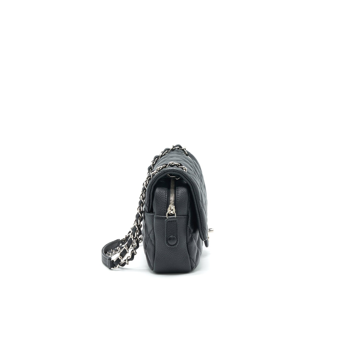 Chanel flap inner zipper caviar SHW Black Shoulder Bag