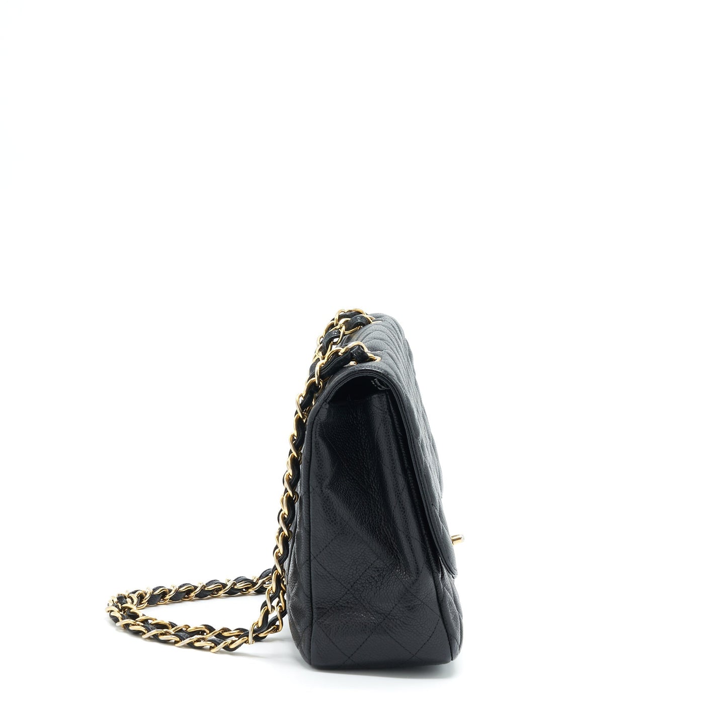 Chanel Jumbo Single Flap Caviar GHW Black Shoulder Bag