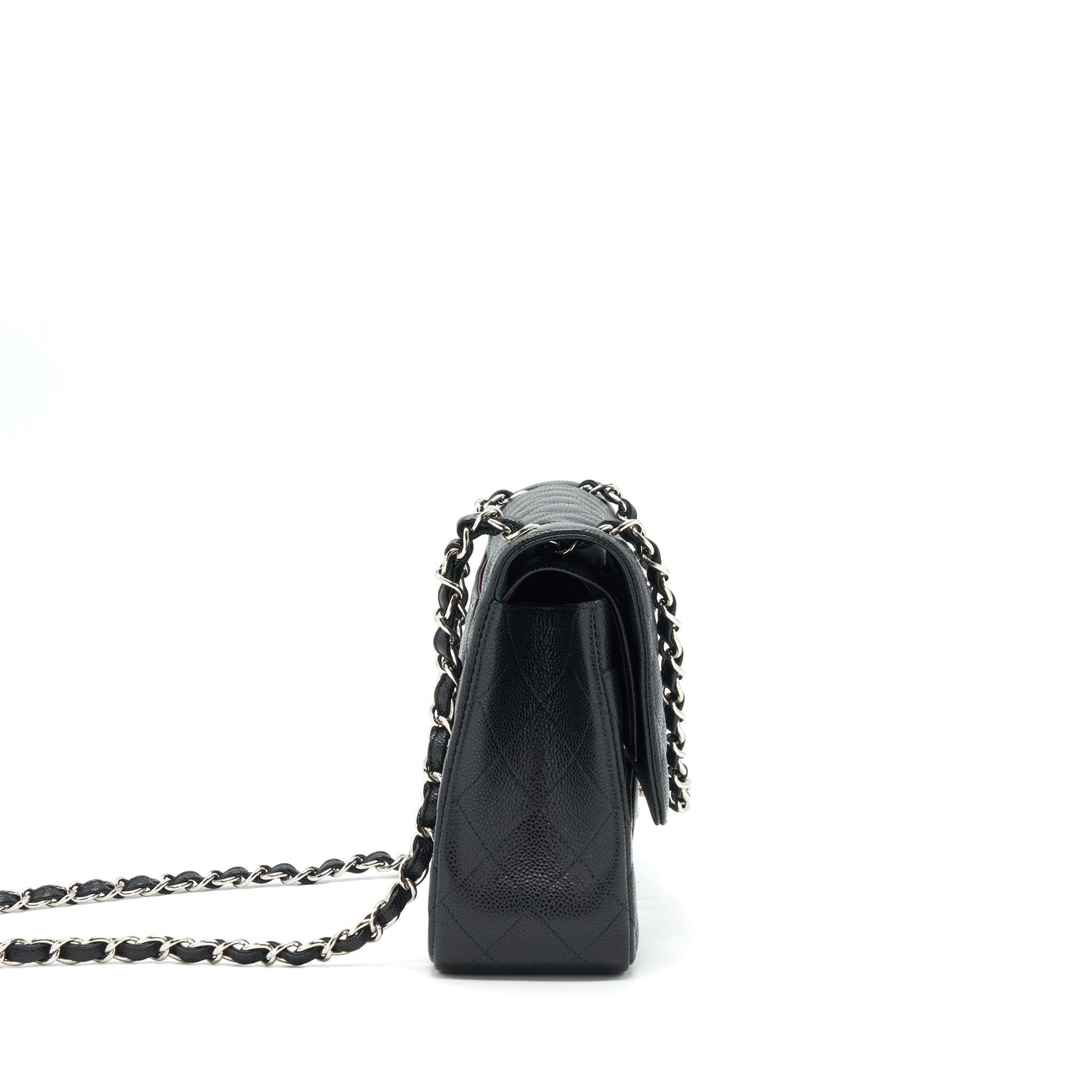 Chanel Jumbo Classic Double Flap Caviar SHW Black Shoulder Bag