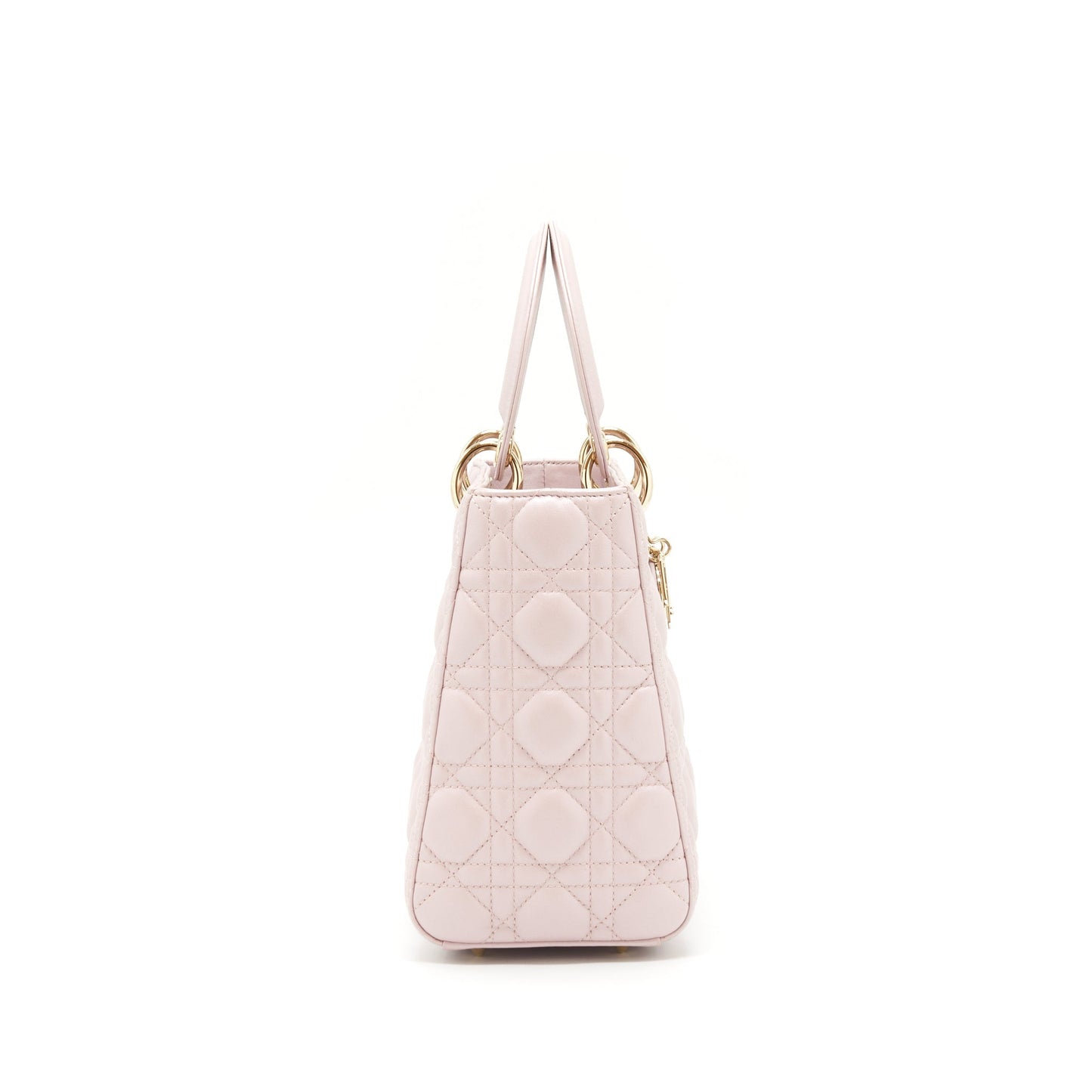 Dior Lady Lambskin Light Handbag Pink Travel Bag