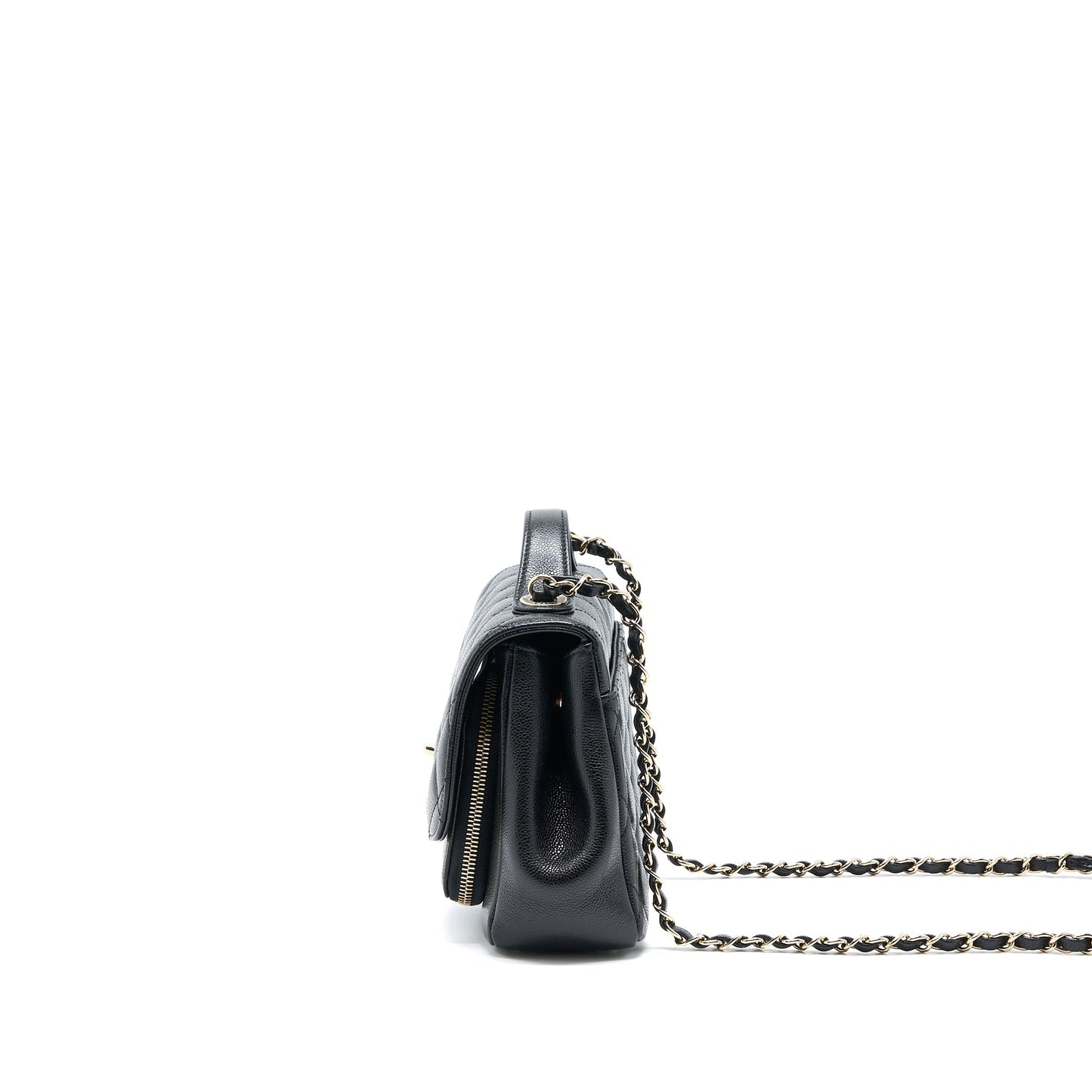 Chanel Business Affinity Caviar LGHW Microchip Black Handbag Lghw 1