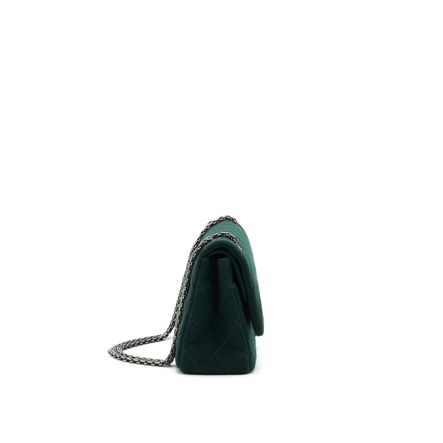 Chanel reissue 2.55 226 Flap fabric Dark Green Shoulder Bag