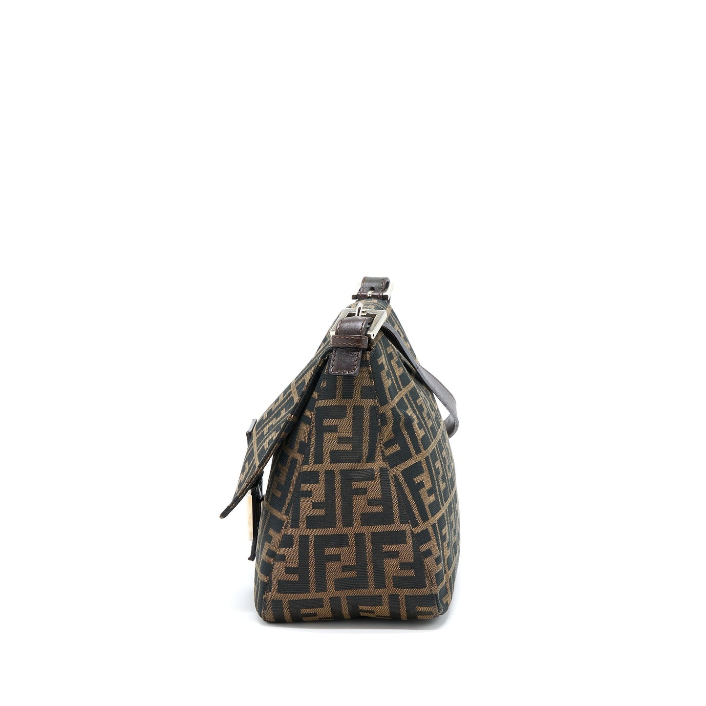Fendi Baguette Purse Jacquard Fabric Shoulder Bag