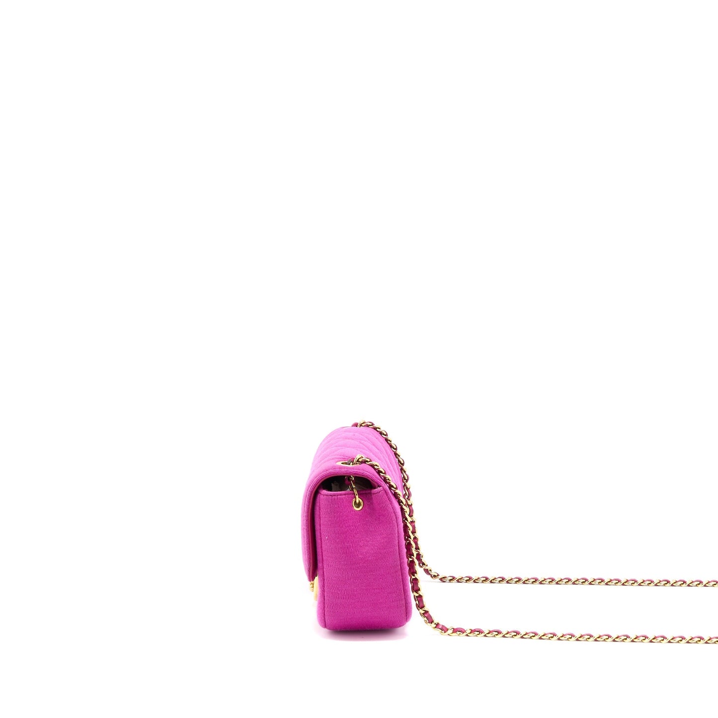 Chanel Seasonal Flap Fabric LGHW Pink Shoulder Bag