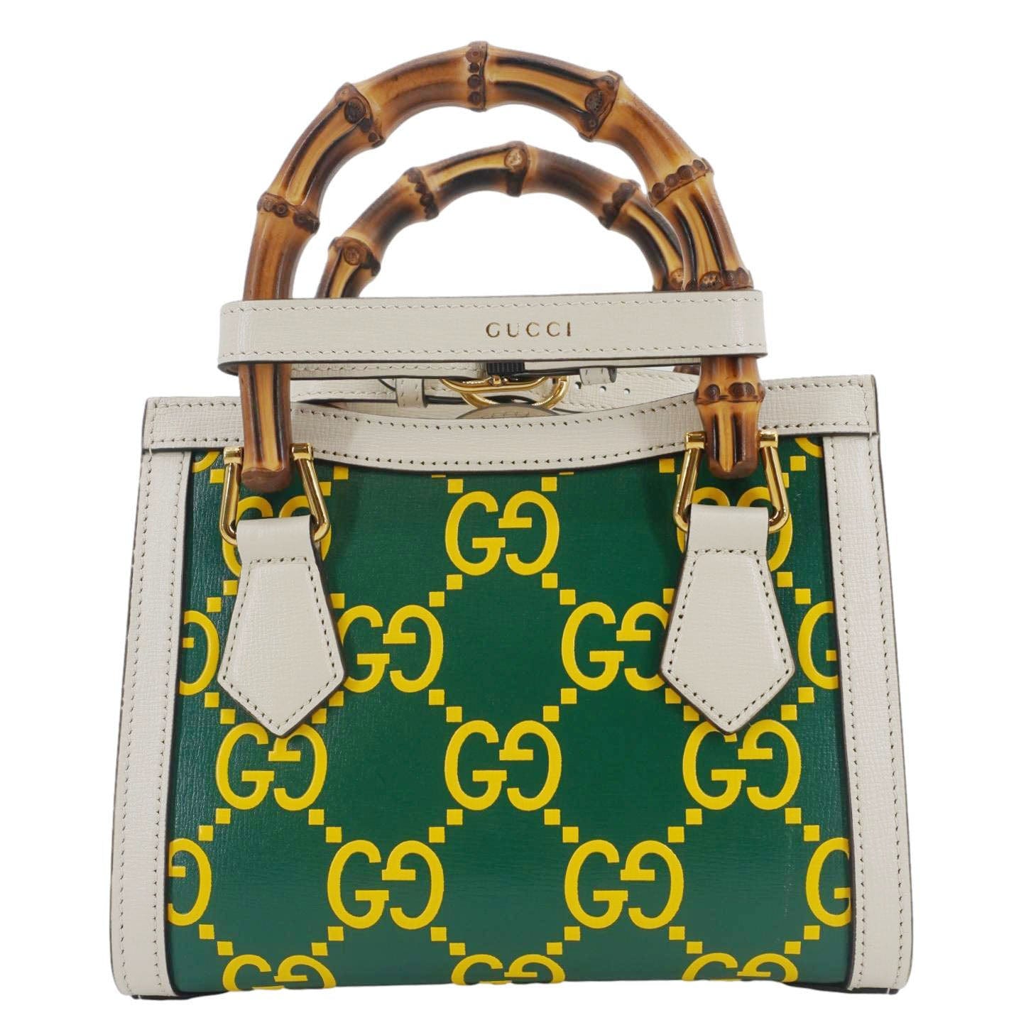 Gucci Diana Mini Calfskin Tote Bag Leather Monogram