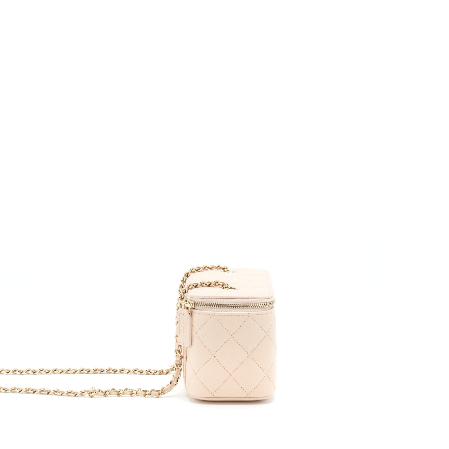 Chanel Long Vanity Caviar LGHW Beige Handbag