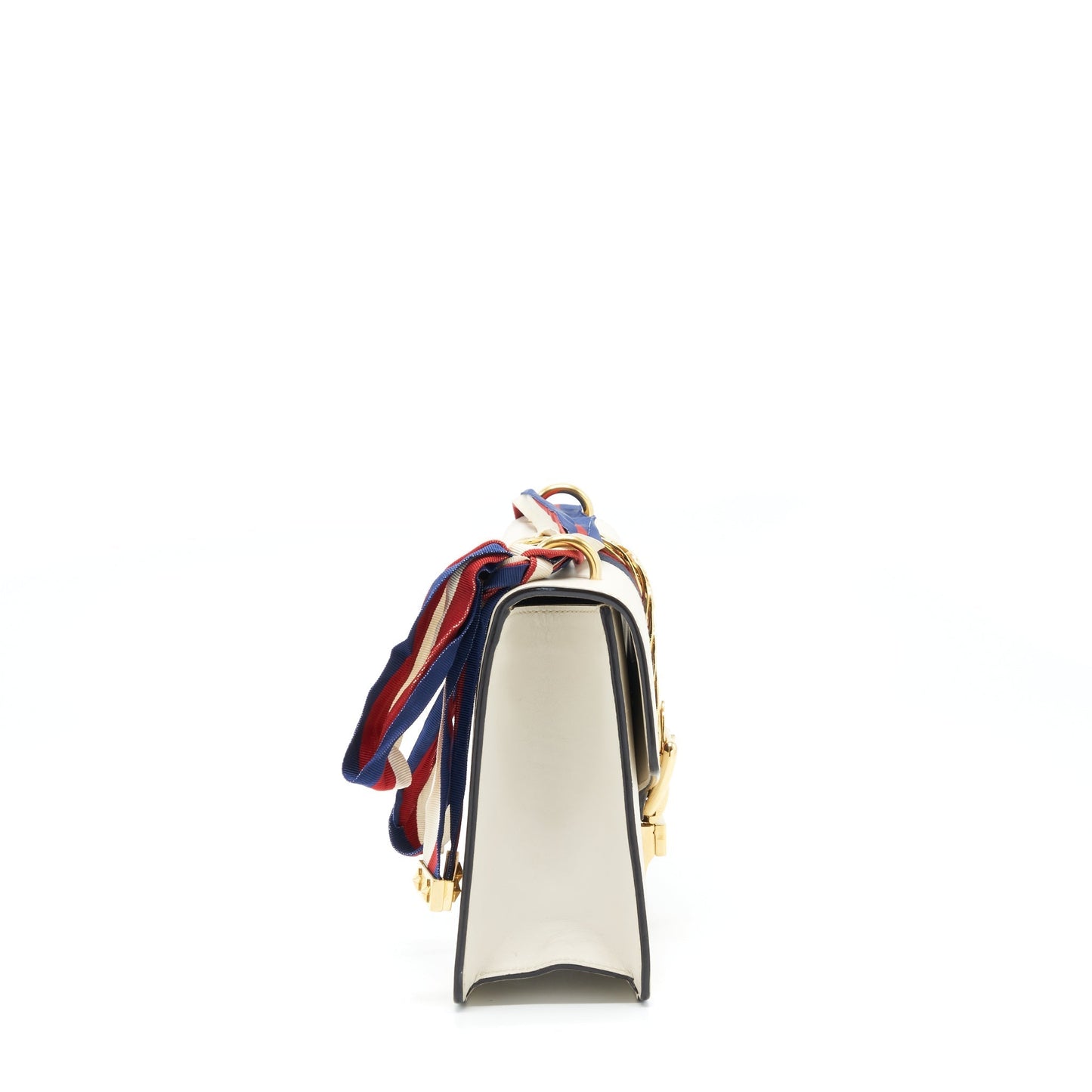 Gucci Sylvie Shoulder Bag White Small White Ghw
