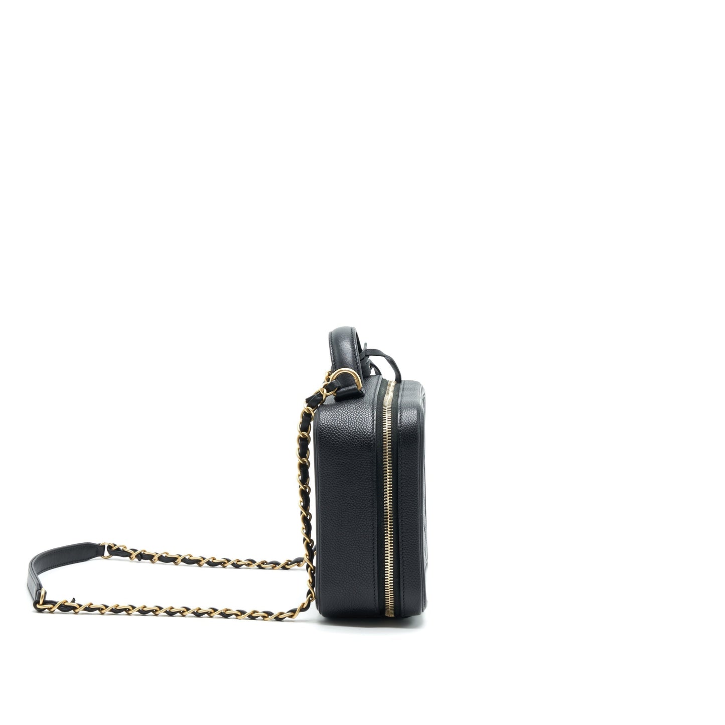 Chanel Cavia Vanity GHW Black Leather Handbag
