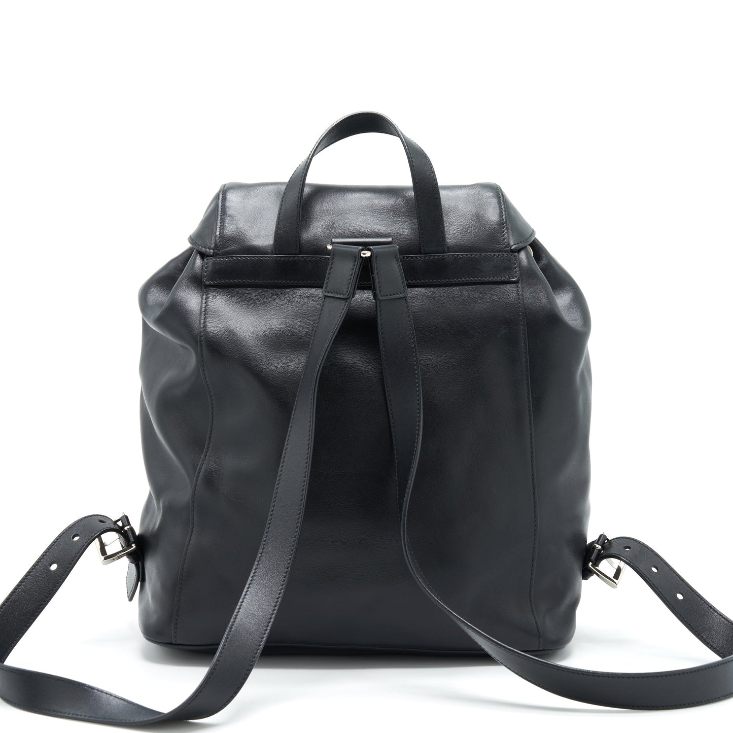 Prada Zainetto Backpack Soft Calfskin Handbag Black