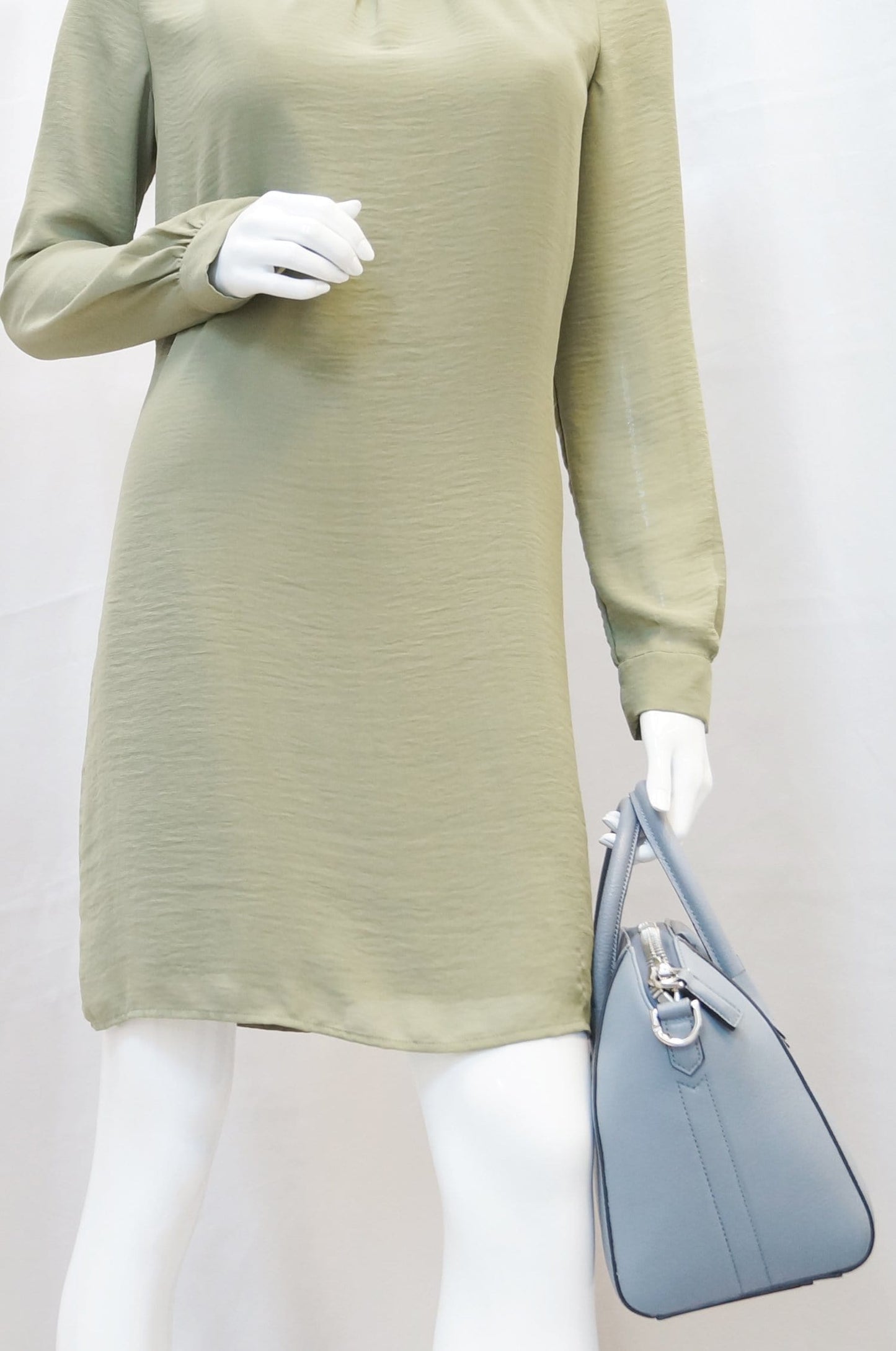 Givenchy Grey Goatskin Antigona Shoulder Bag Leather Small