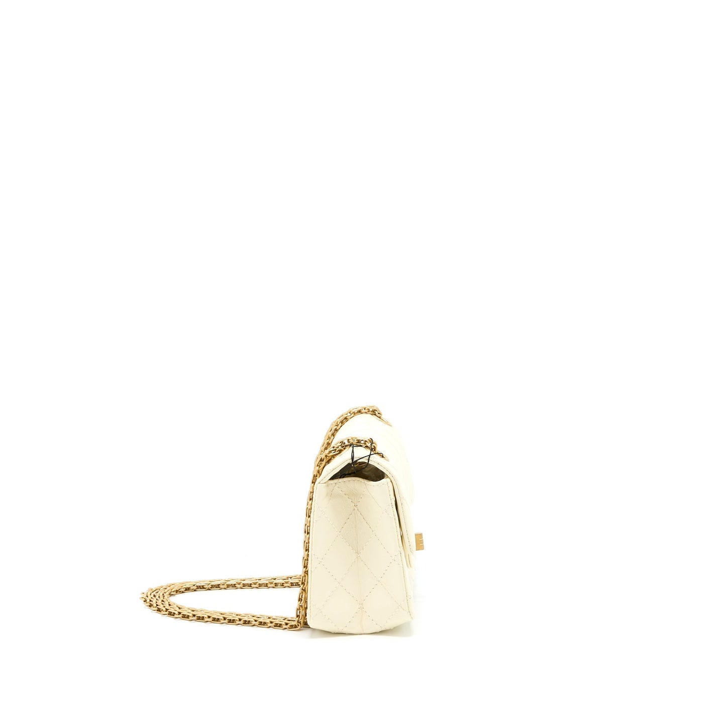 Chanel 20A 2.55 Reissue Flap Aged Calfskin White Shoulder Bag