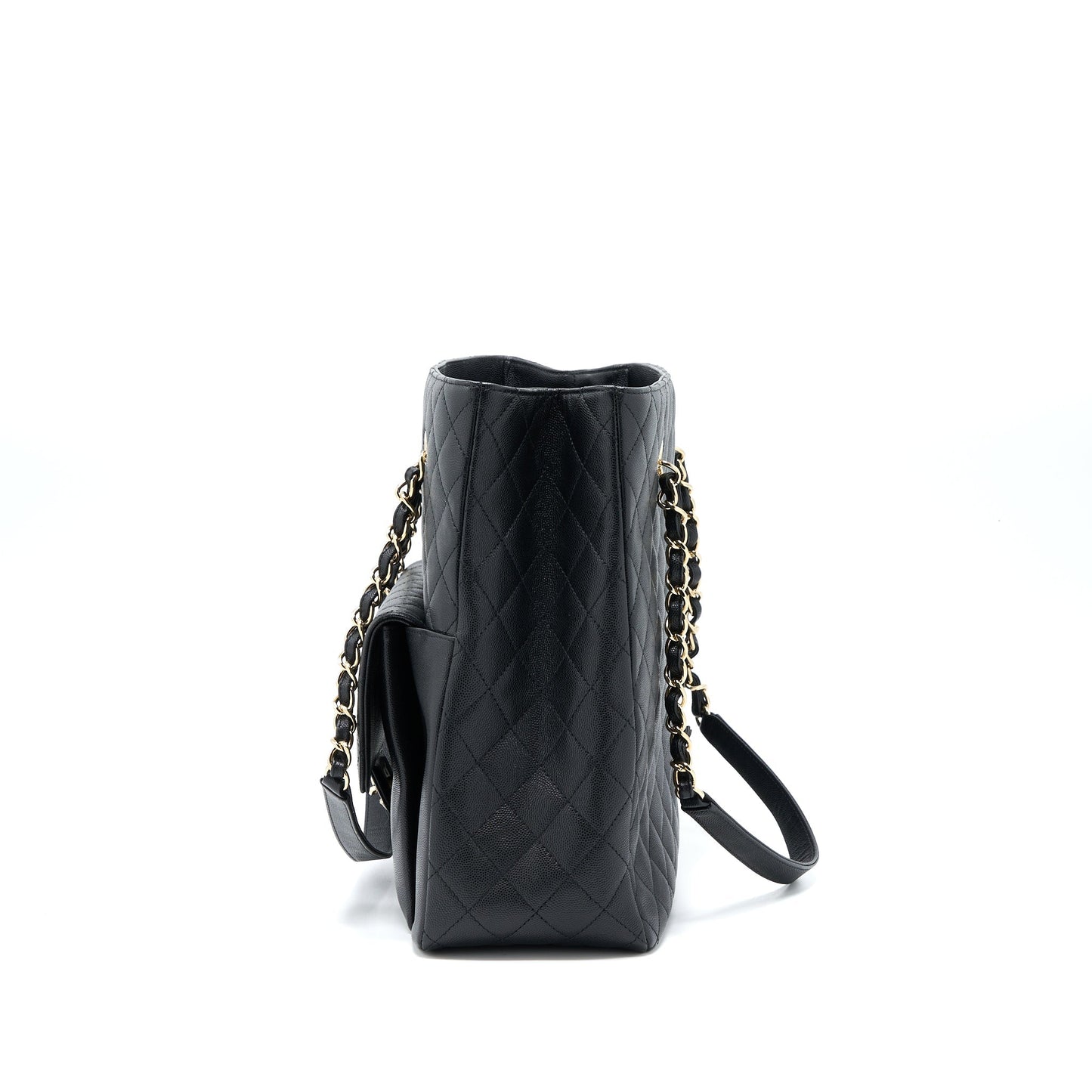 Chanel 19C Shopping Caviar LGHW Black Tote Bag