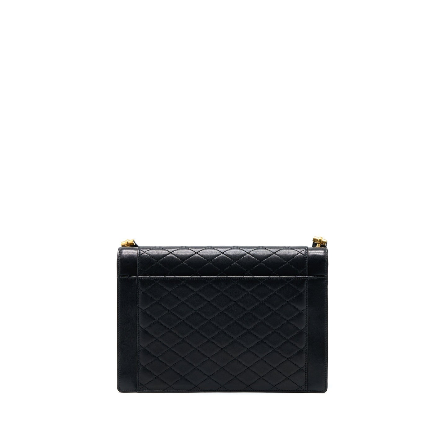 YSL Saint Laurent Envelop Purse Lambskin Shoulder Bag Black Mini