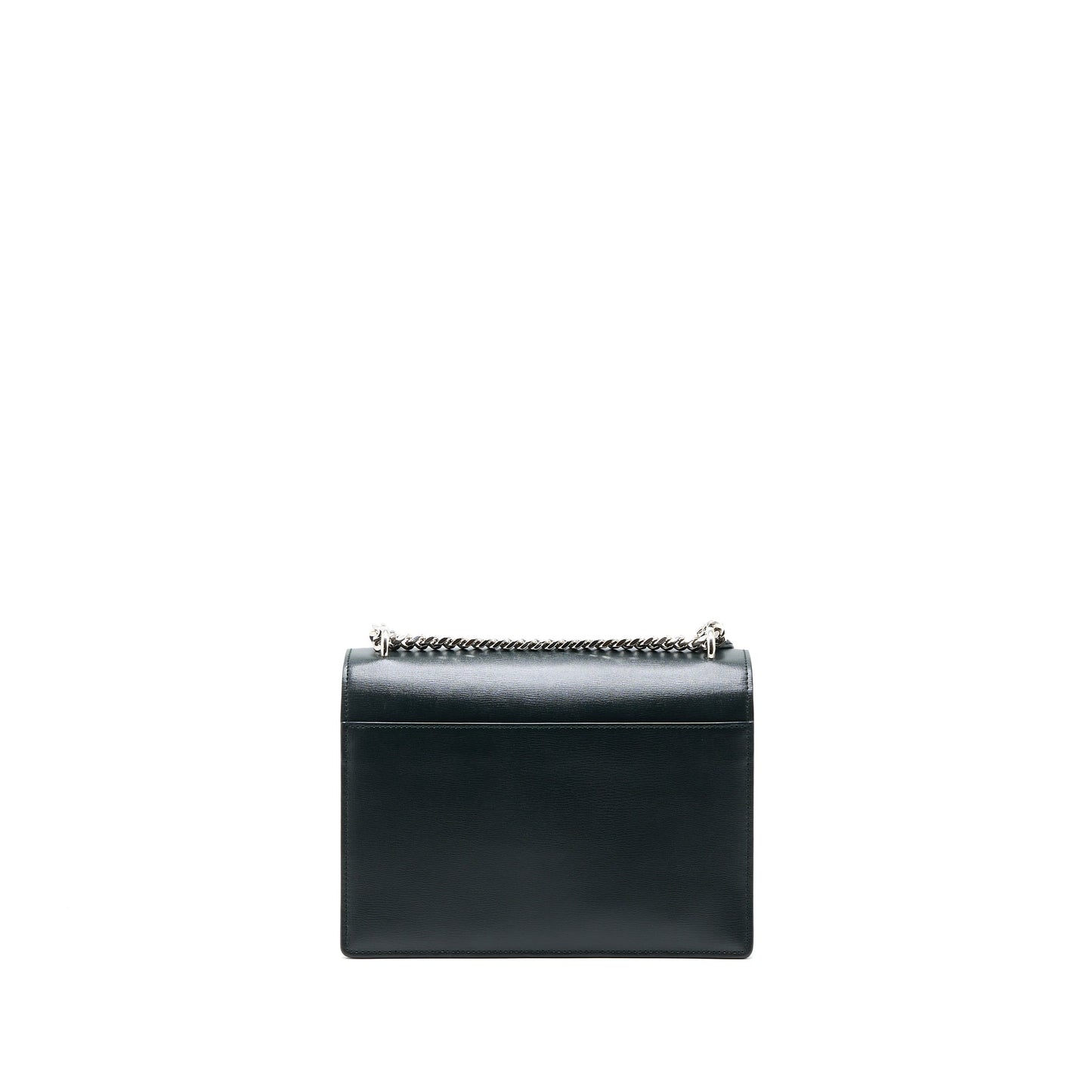 YSL Saint Laurent Saint Laurent Sunset Purse Calfskin Dark Travel Green Chain Travel Bag