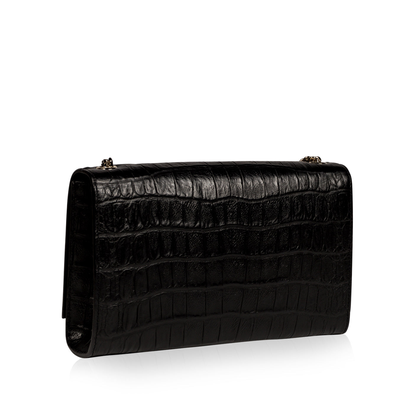 YSL Saint Laurent Kate Tassel Croc Crossbody Bag Embossed Tassel Croc Embossed
