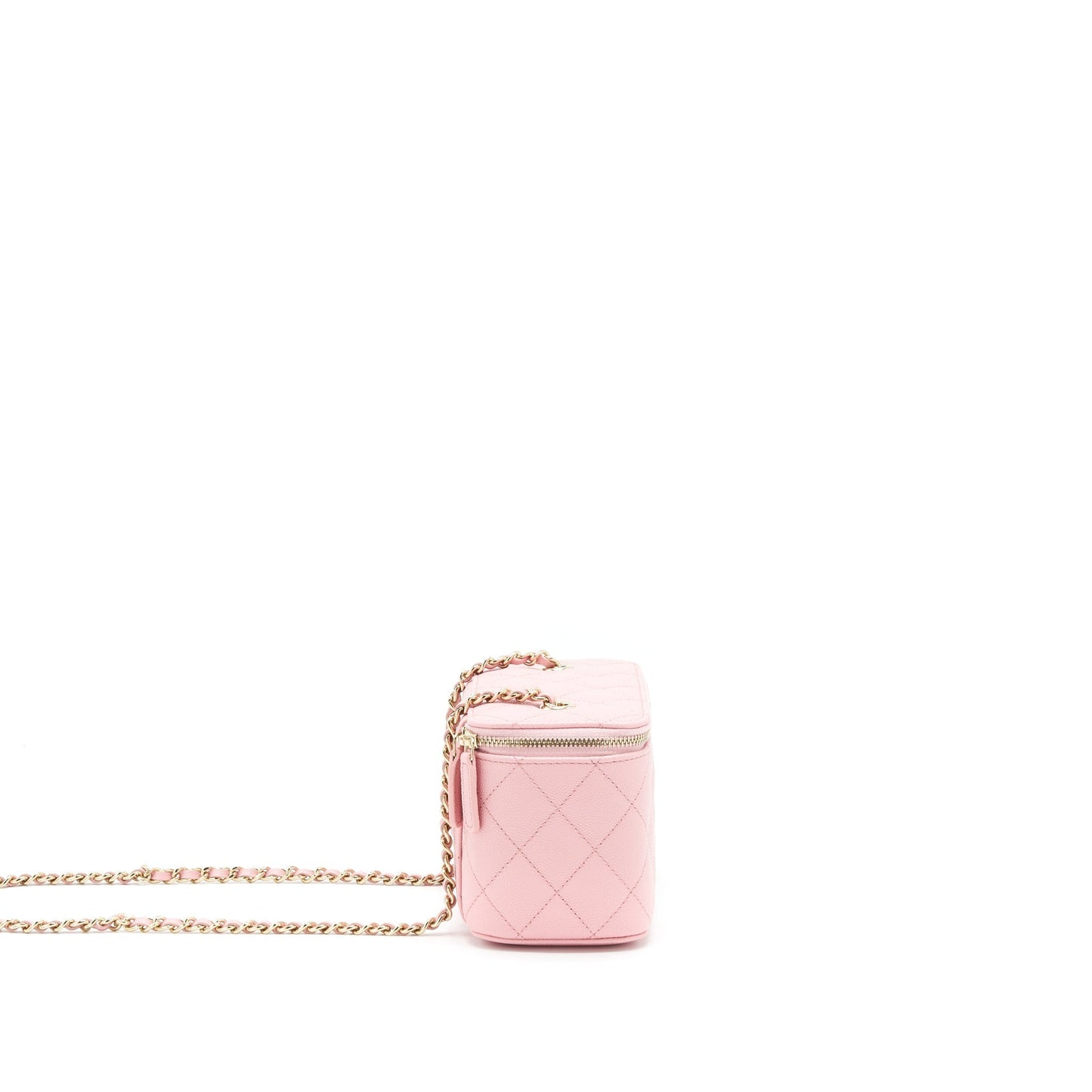 Chanel 22C Long Vanity Caviar Light LGHW Pink Handbag
